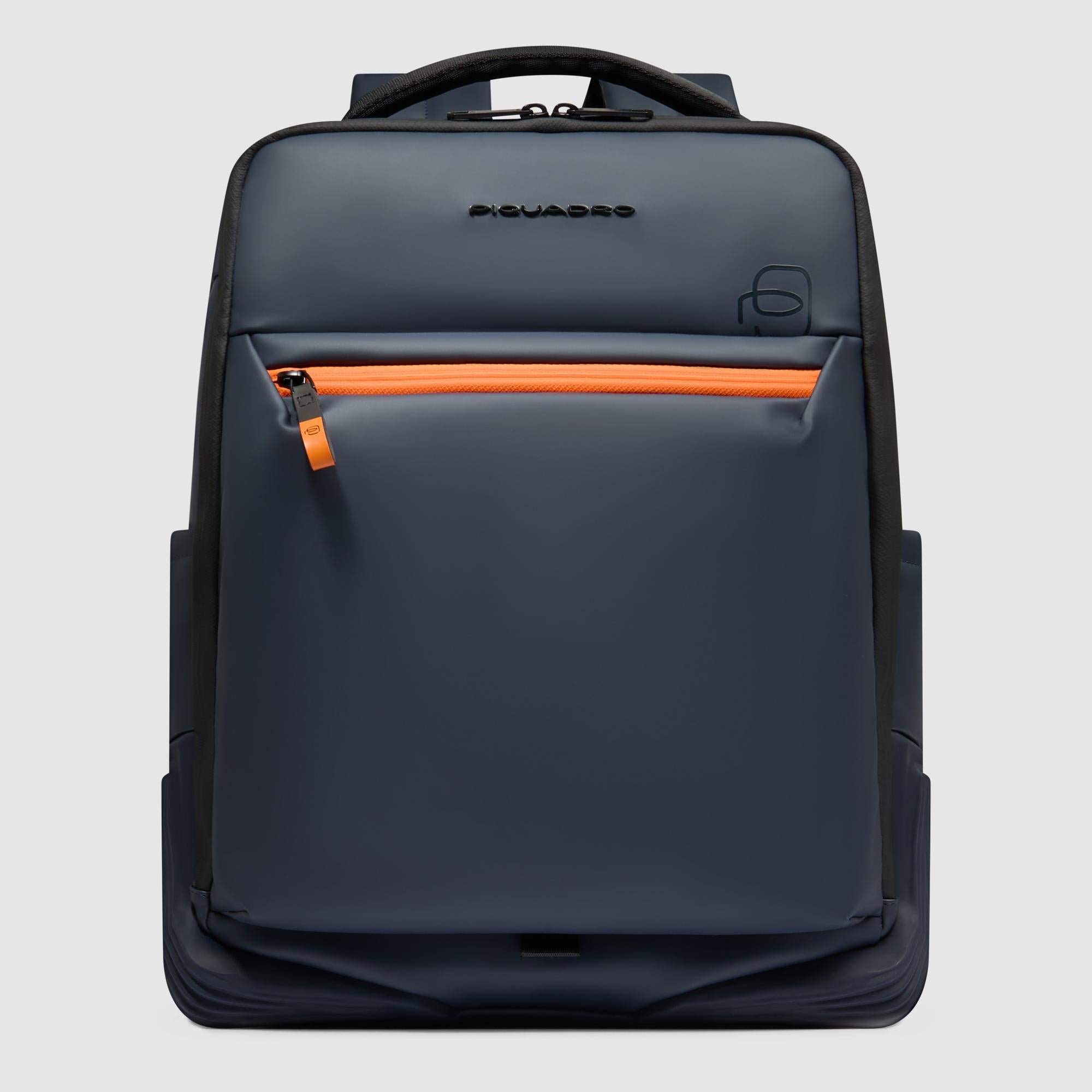 Water-repellent, expandable travel backpack PIQUADRO Blue