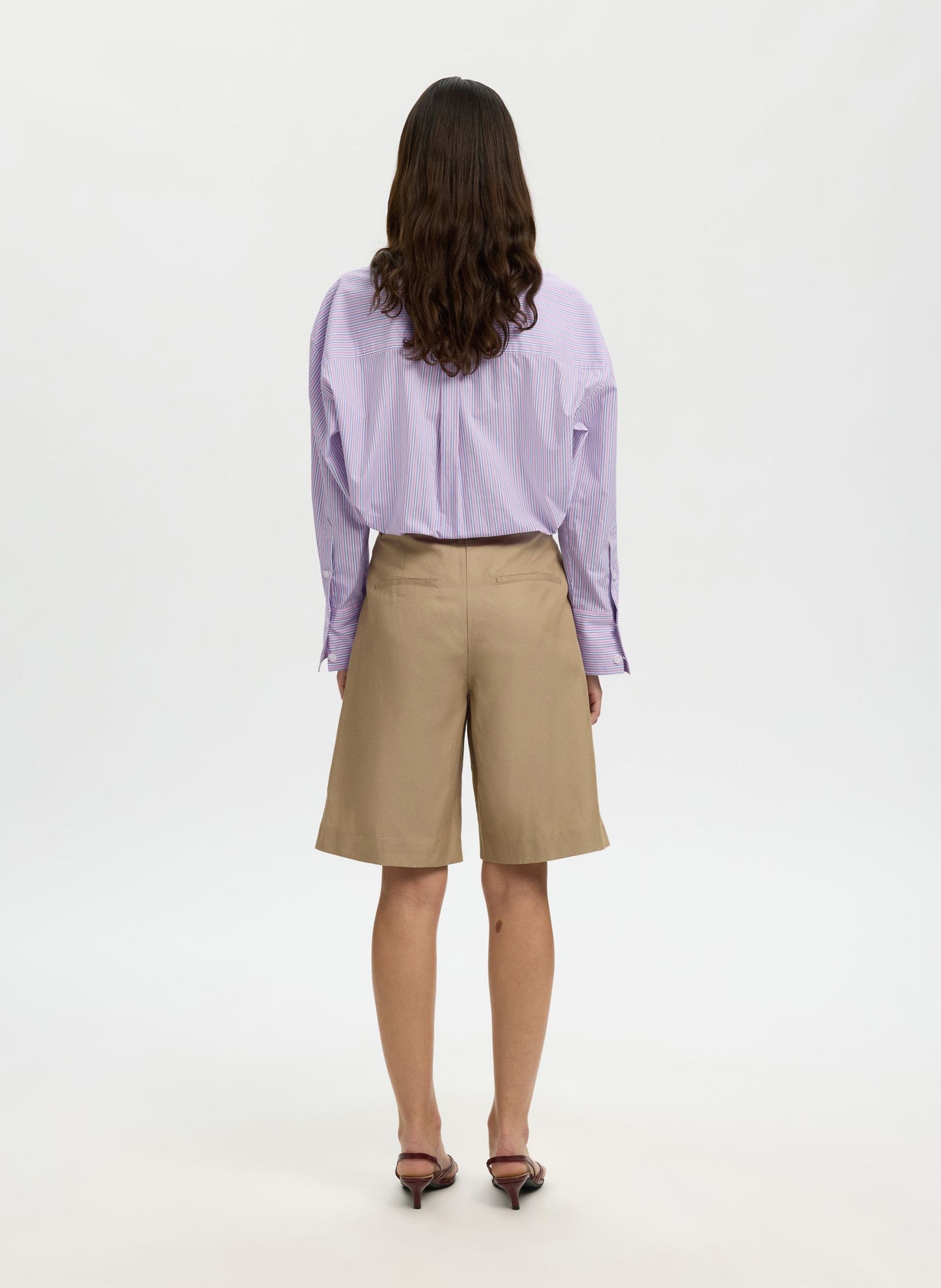 Classic collar shirt SELECTED Pink