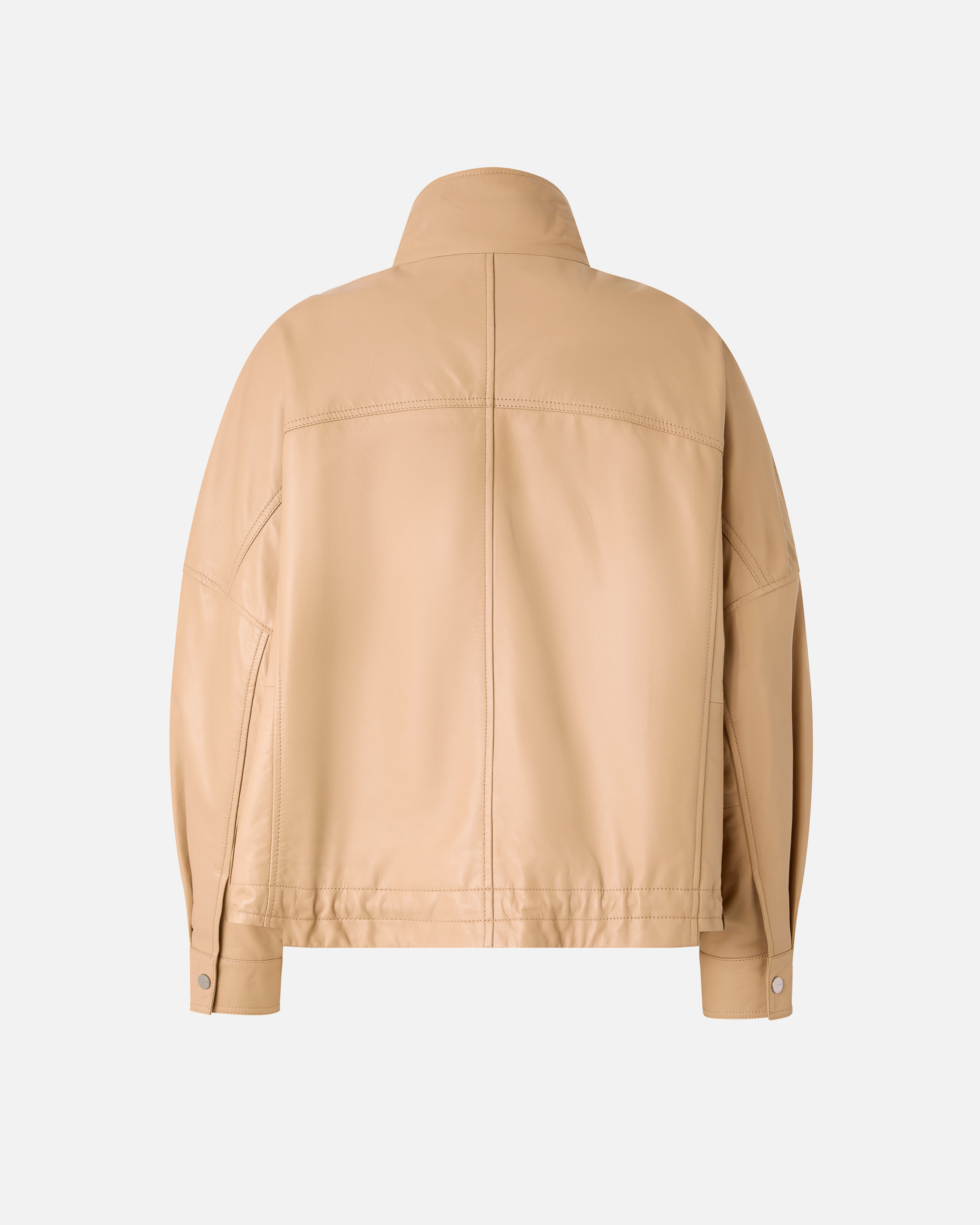 Blouson en cuir nappa PINKO Beige