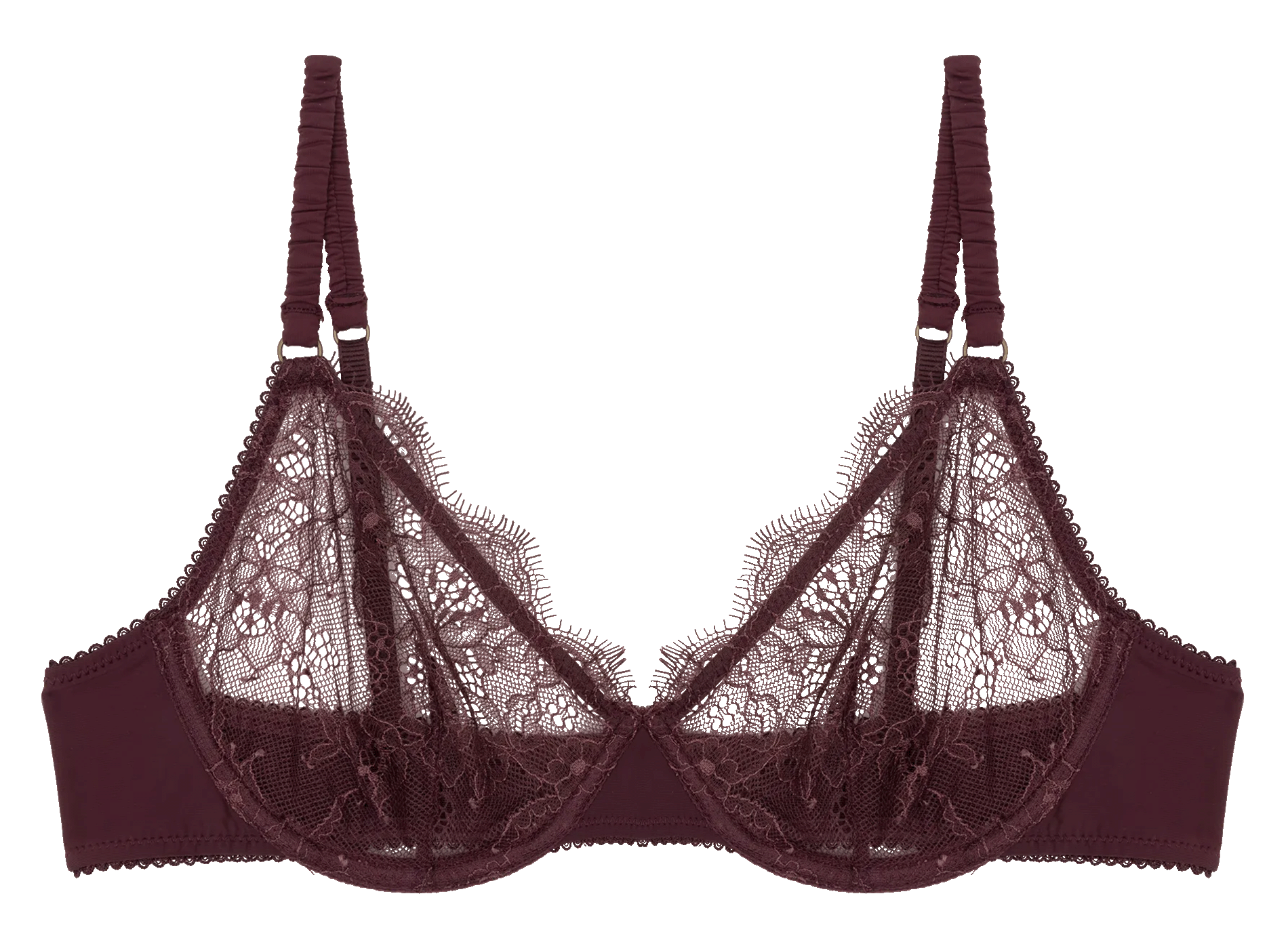 Soutien-gorge en dentelle LOVE STORIES Marron