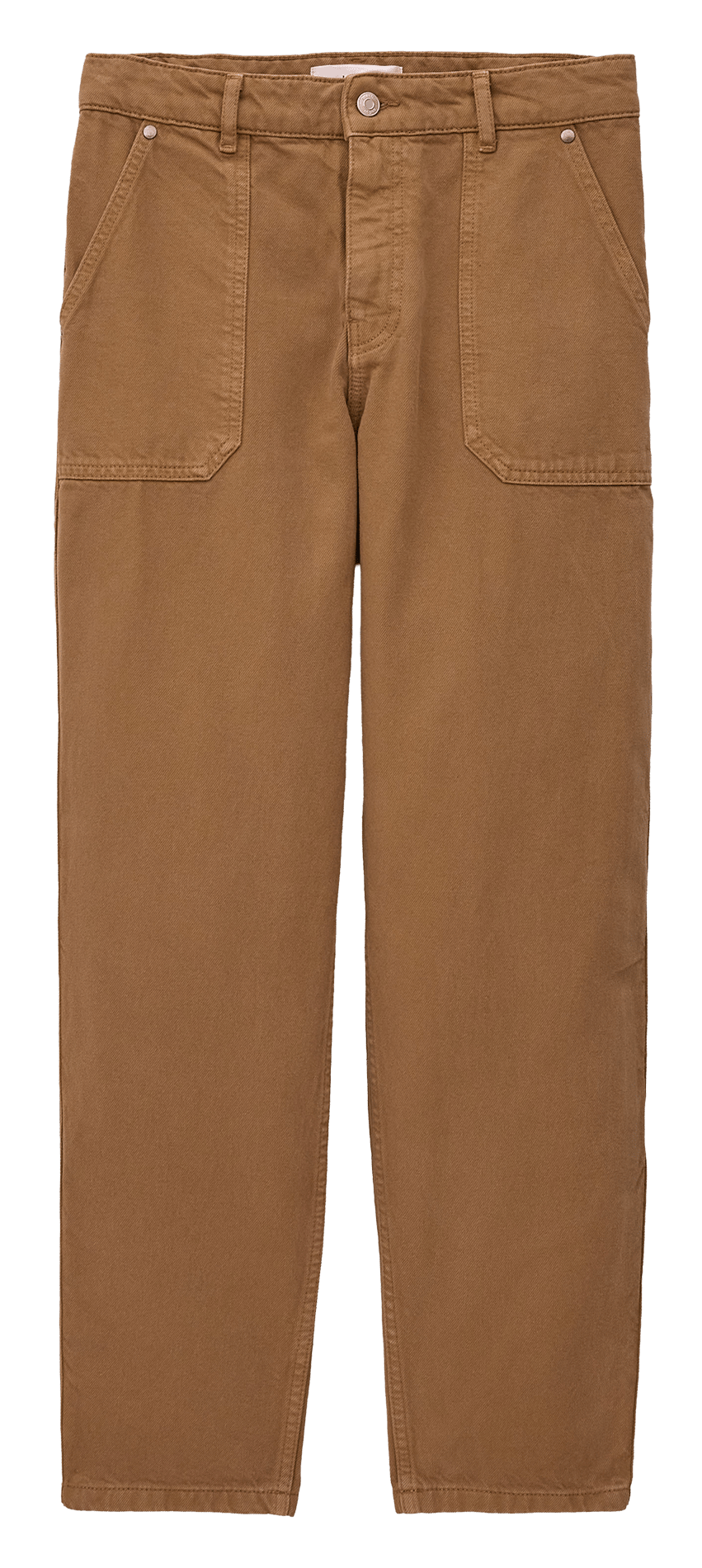 Pantalon droit en coton mélangé BA&SH Marron