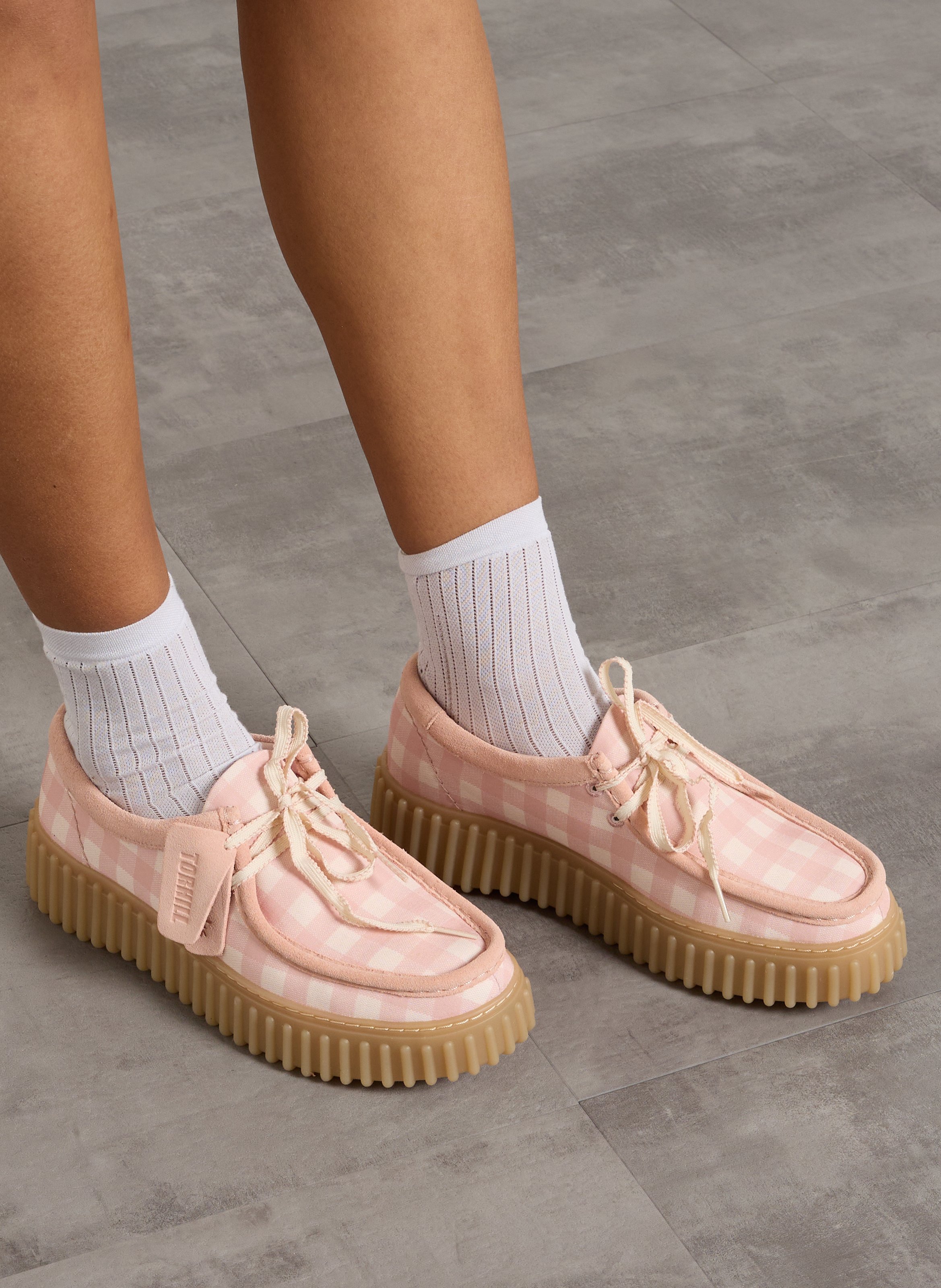 Bedruckte Leinwand-Derbys CLARKS Rosa