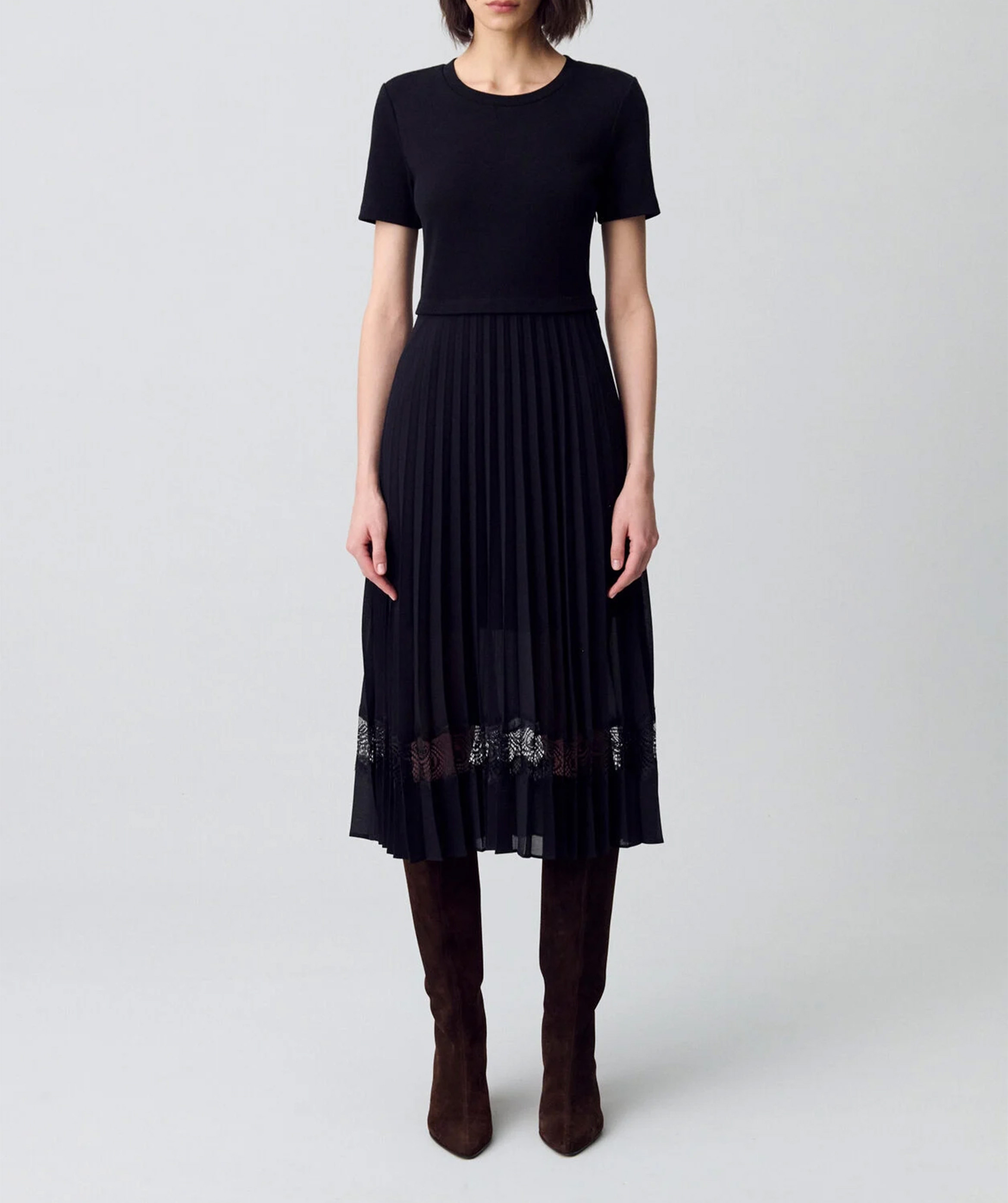 Robe midi bi-matière CLAUDIE PIERLOT