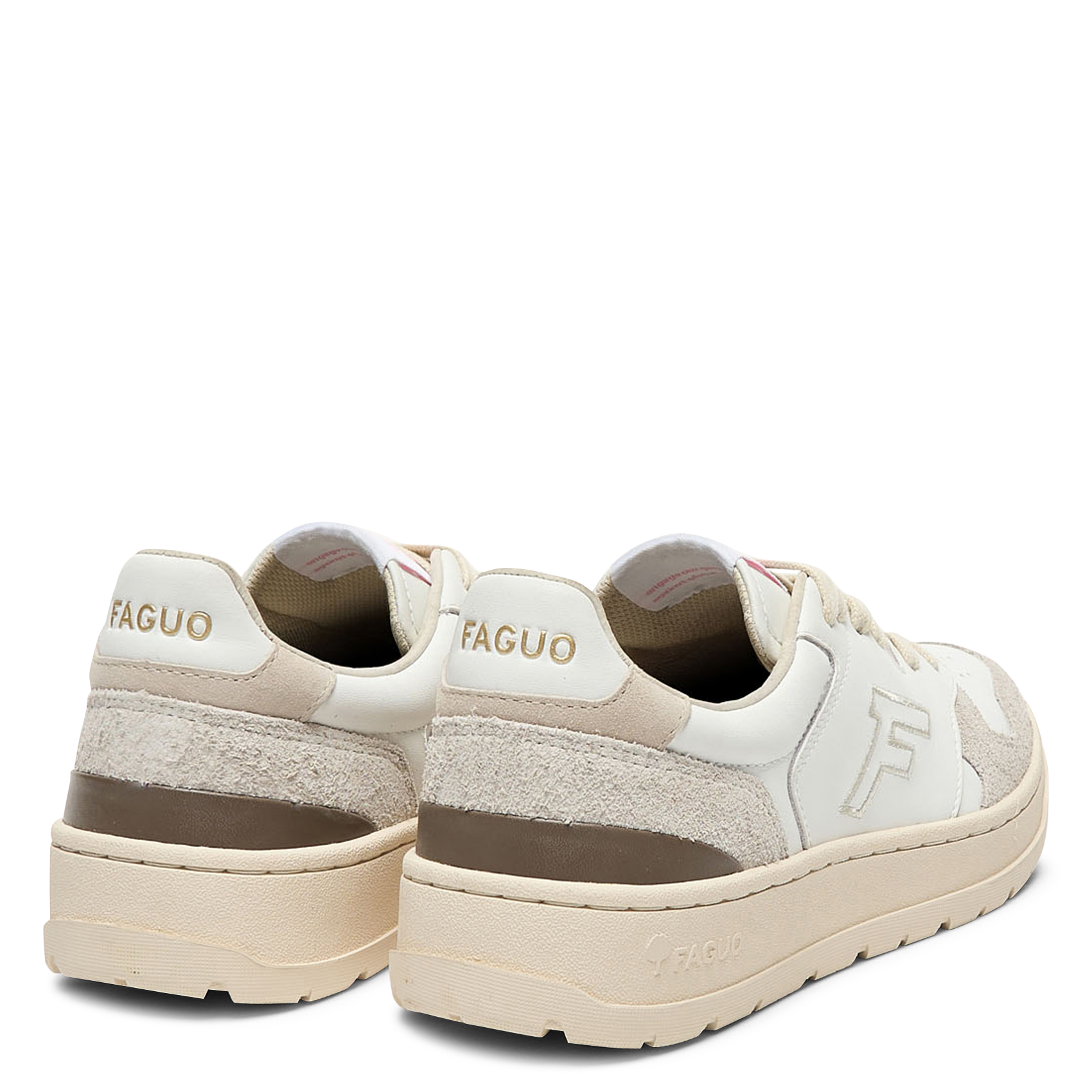 Geschnürte Ledersneaker | Weiss FAGUO Herren