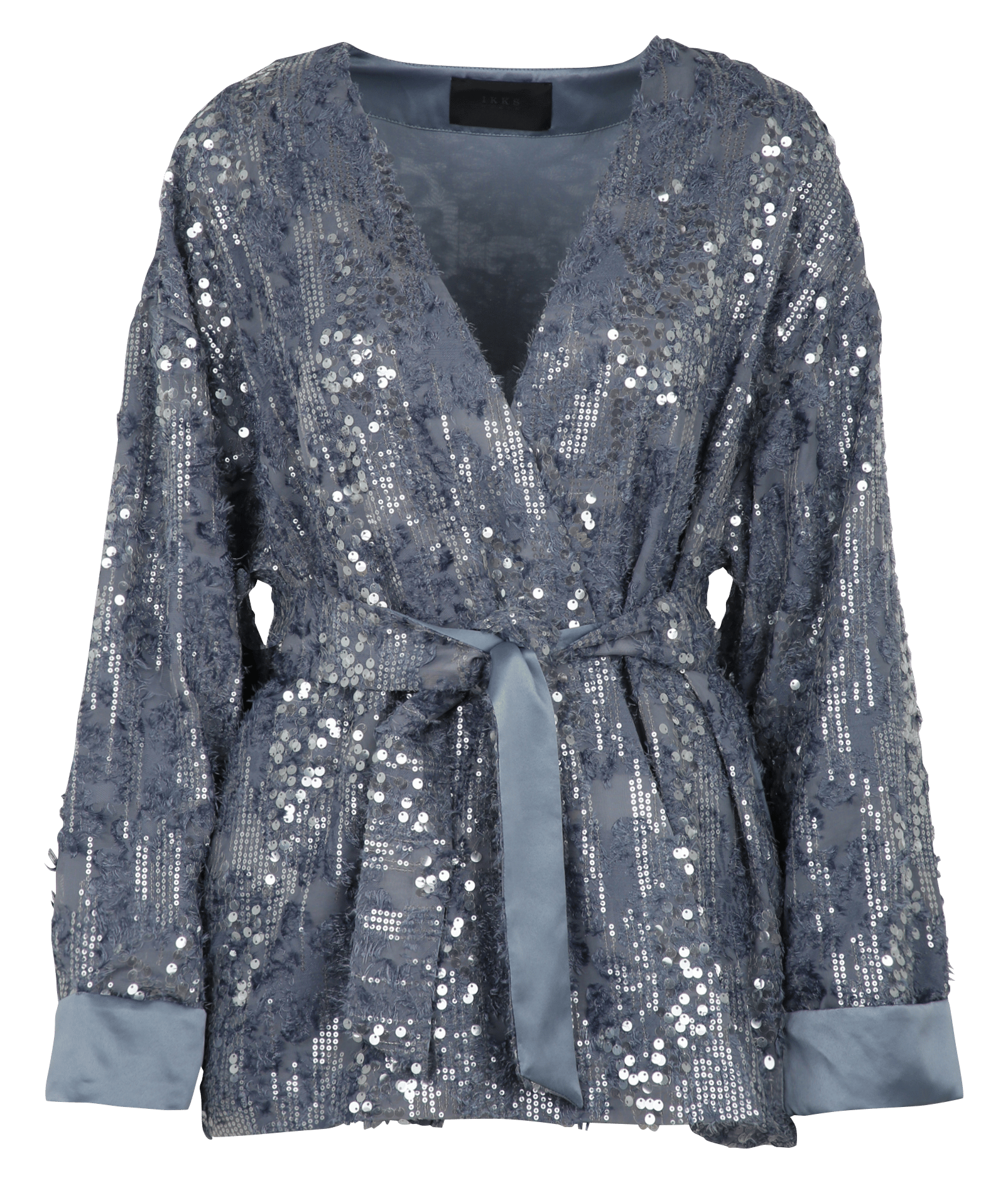 Sequined belted jacket IKKS Blue