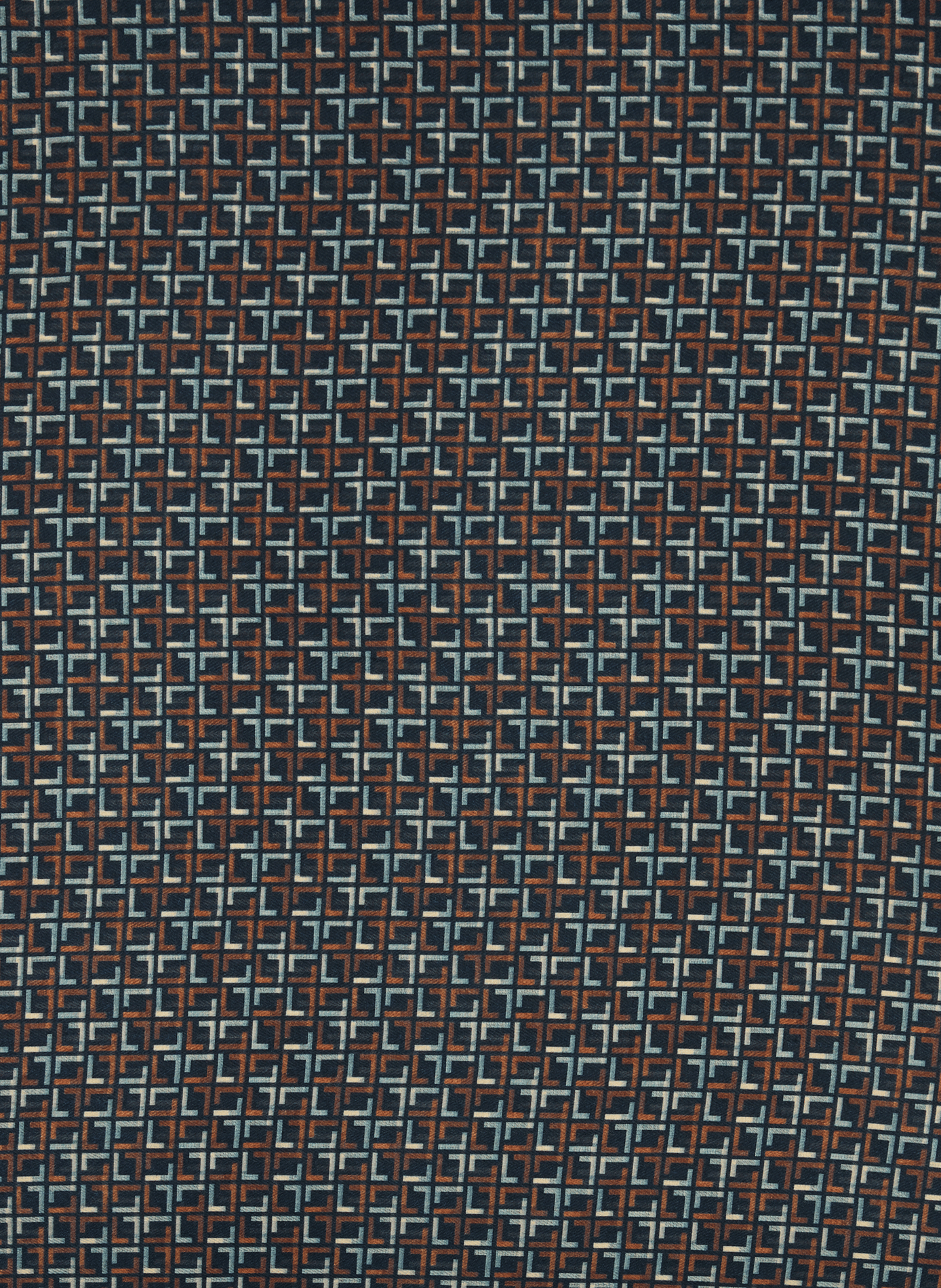Graphic printed scarf with rolled edges | Multicolored SAISON 1865 Men