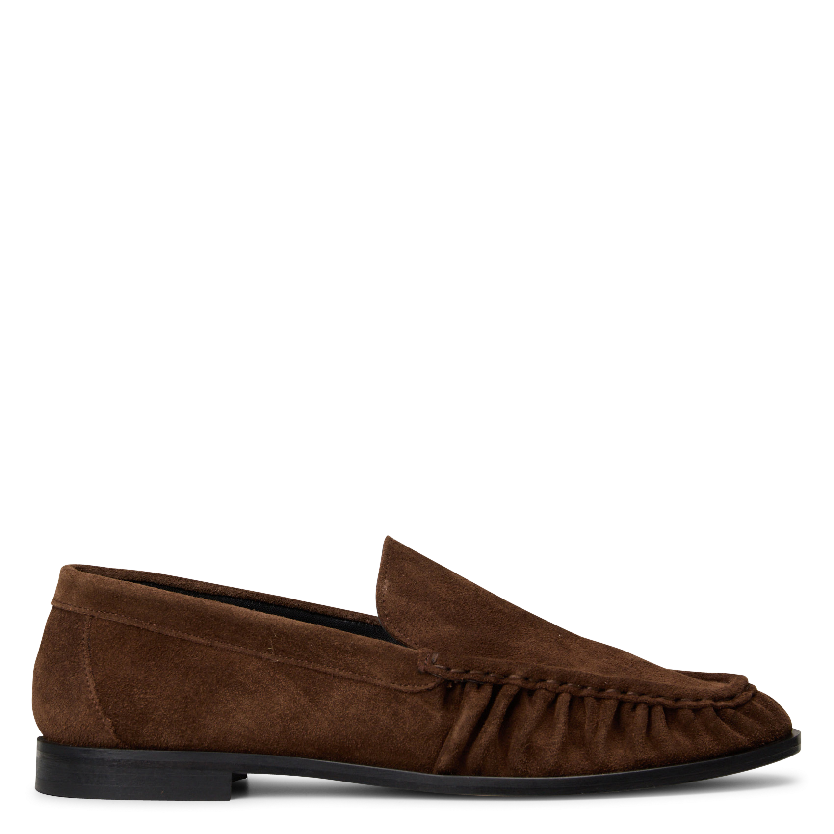 Suede leather moccasins ODARE Grey