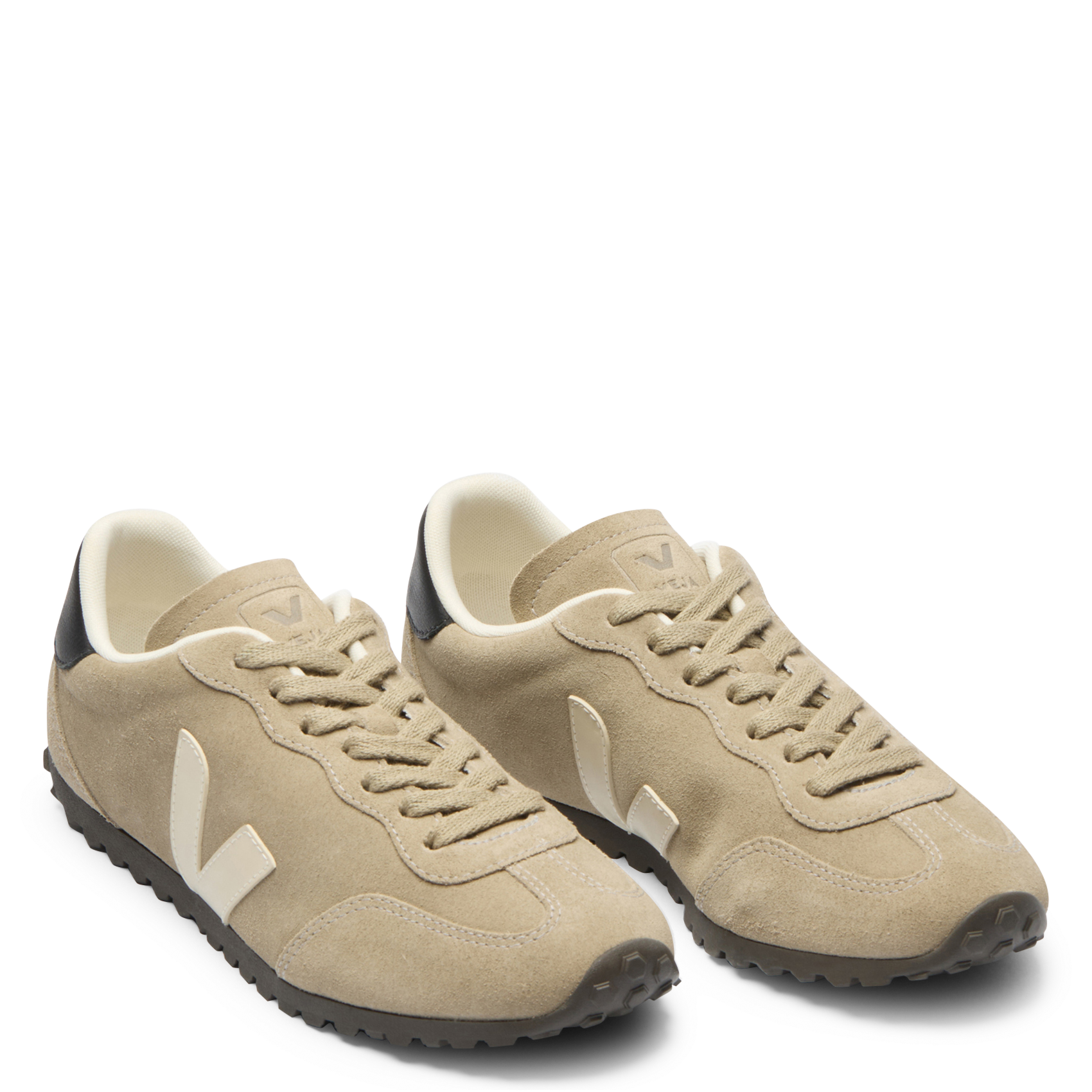 Leather low-top sneakers VEJA Beige
