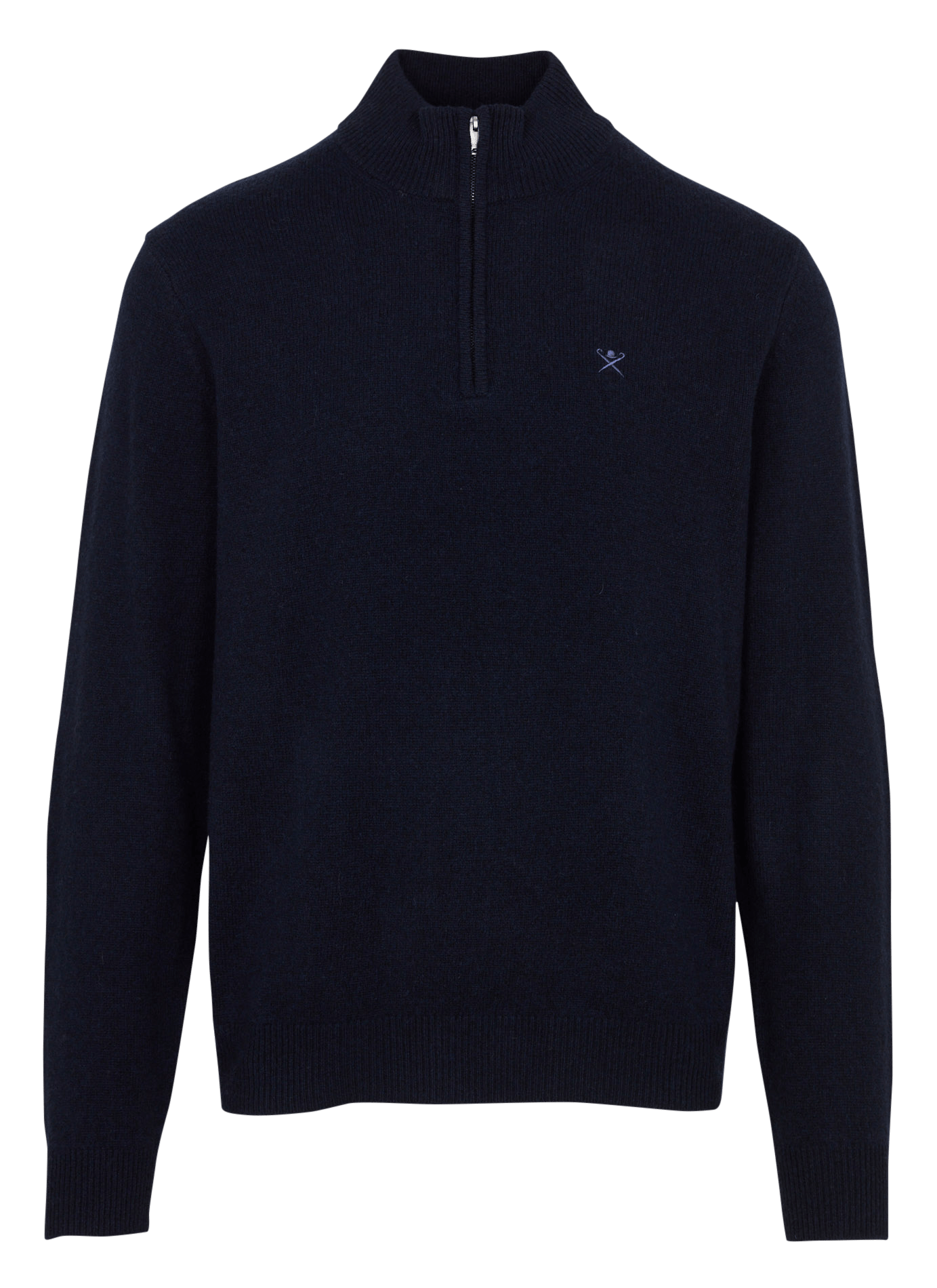 Straight wool trucker collar sweater HACKETT