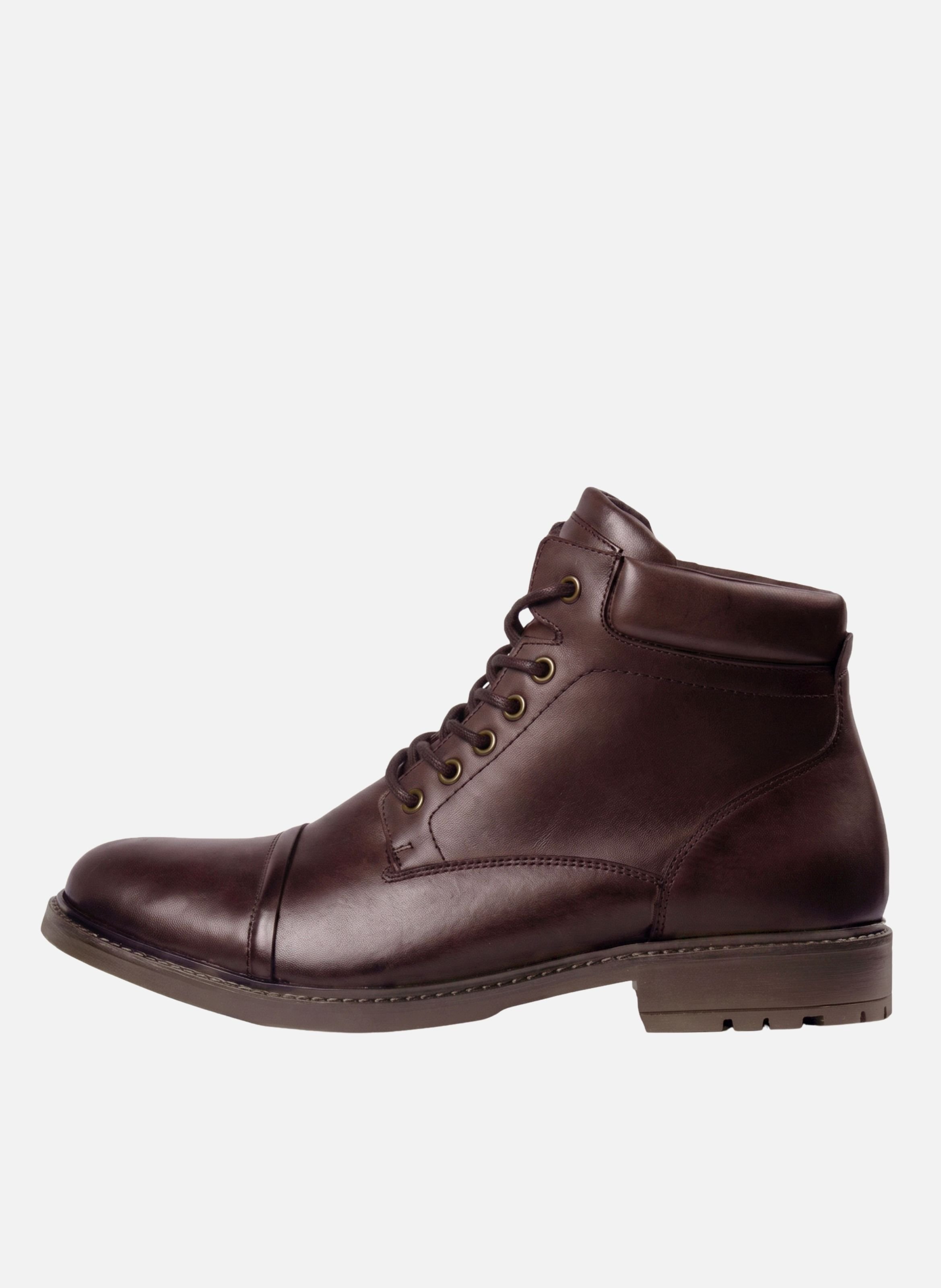 Boots rangers elliot cuir JULES & JENN Marron