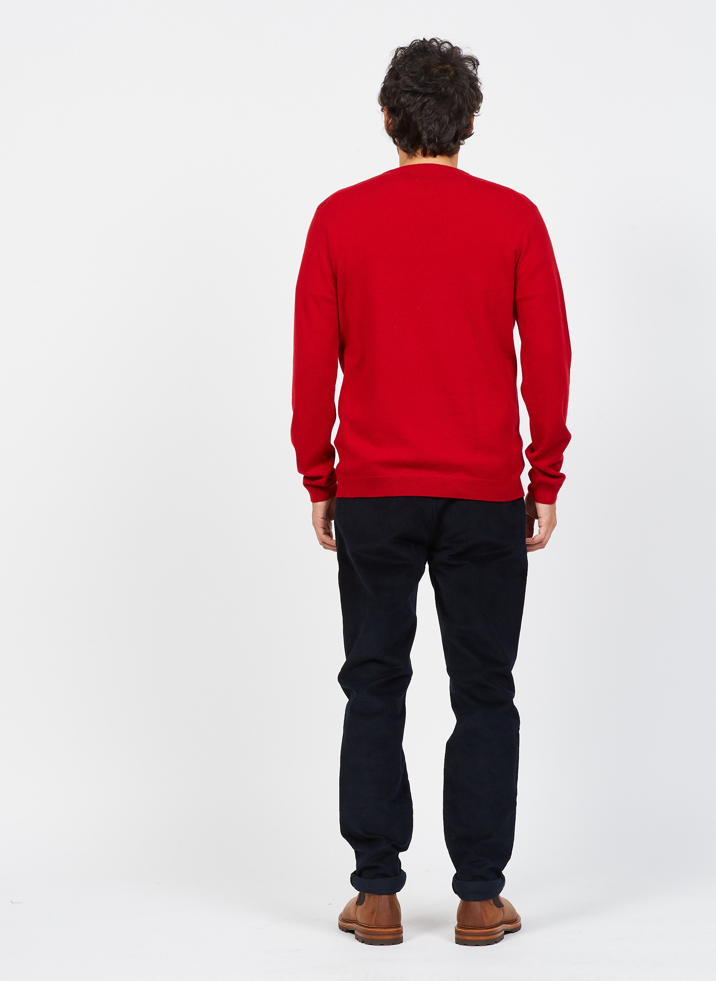 Kaschmirpullover mit Rundhalsausschnitt AU PRINTEMPS PARIS Rot