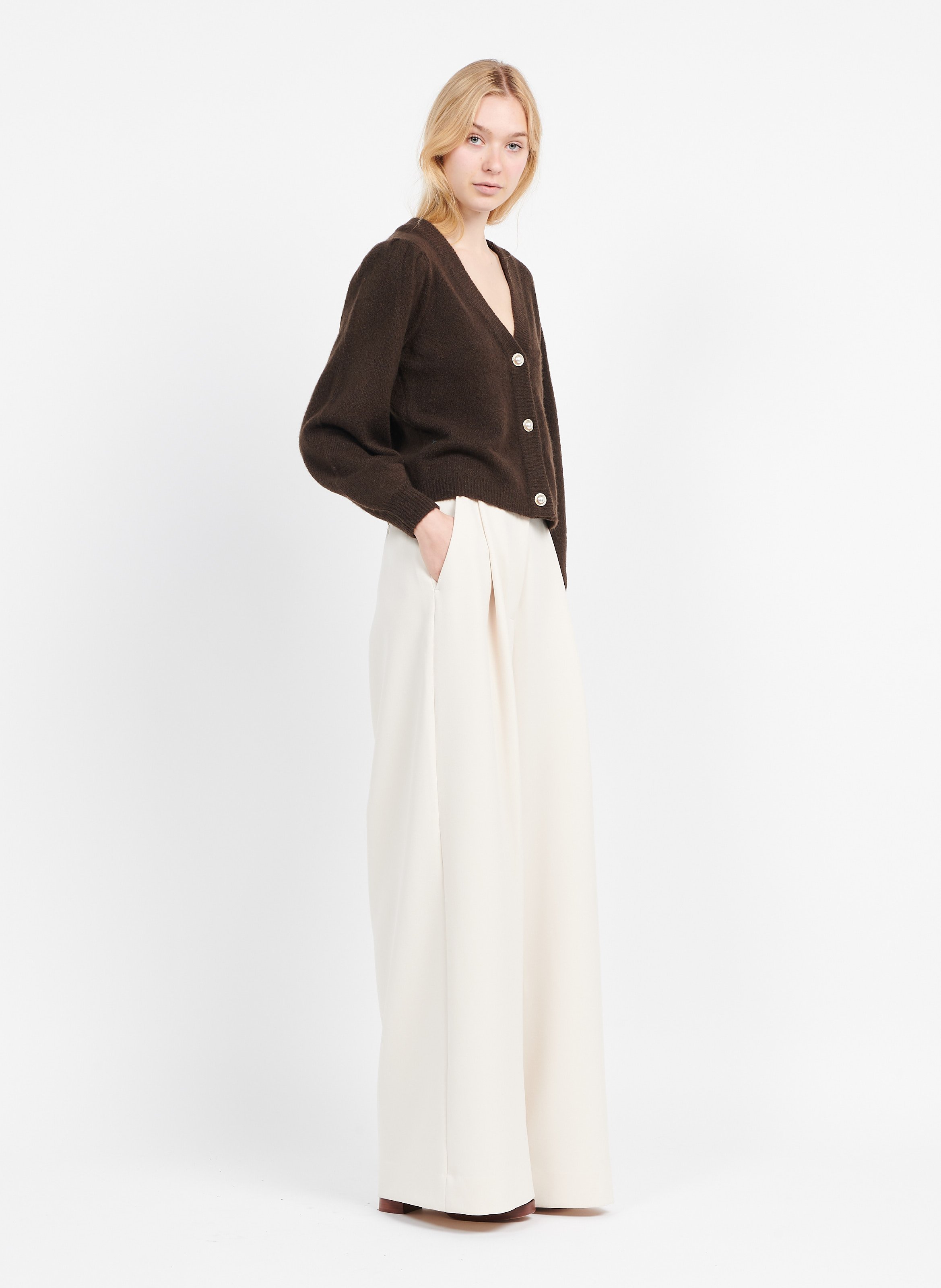 Pantalon Large Femme Taille Unique - Noir, Neuf Avec étiquettes, Style Ample Et Confortable