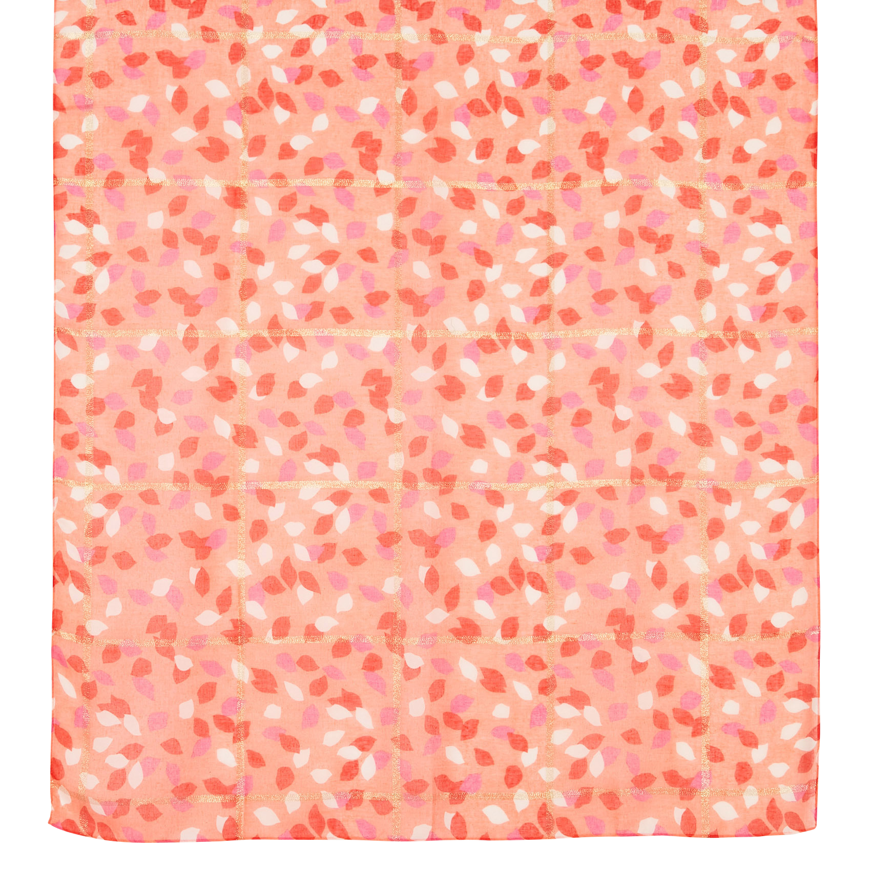 Floaty scarf with metallic stripes PIECES Multicolored