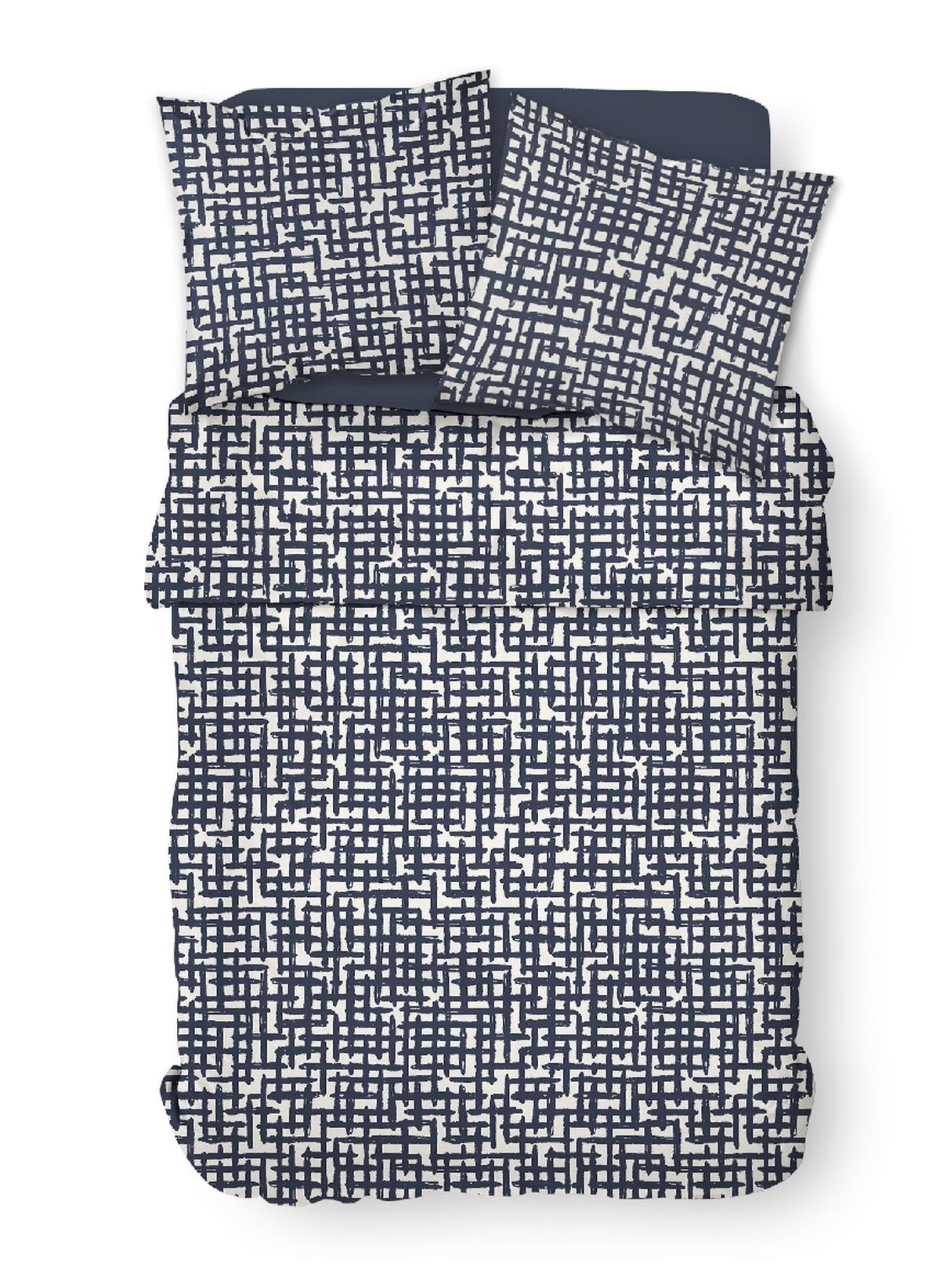 Printed cotton bedding set TODAY LINGE DE MAISON White