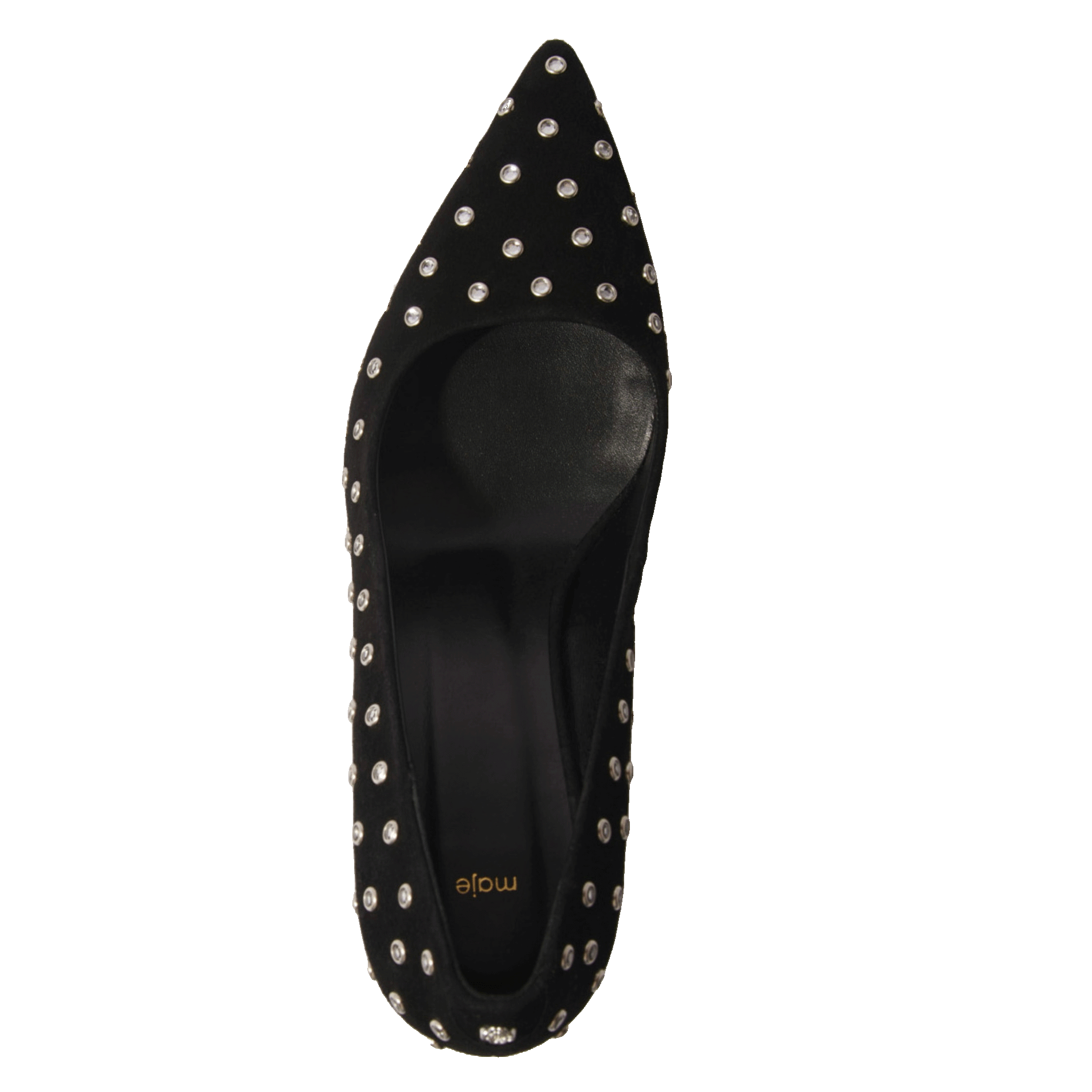 Escarpins pointus à strass MAJE Noir