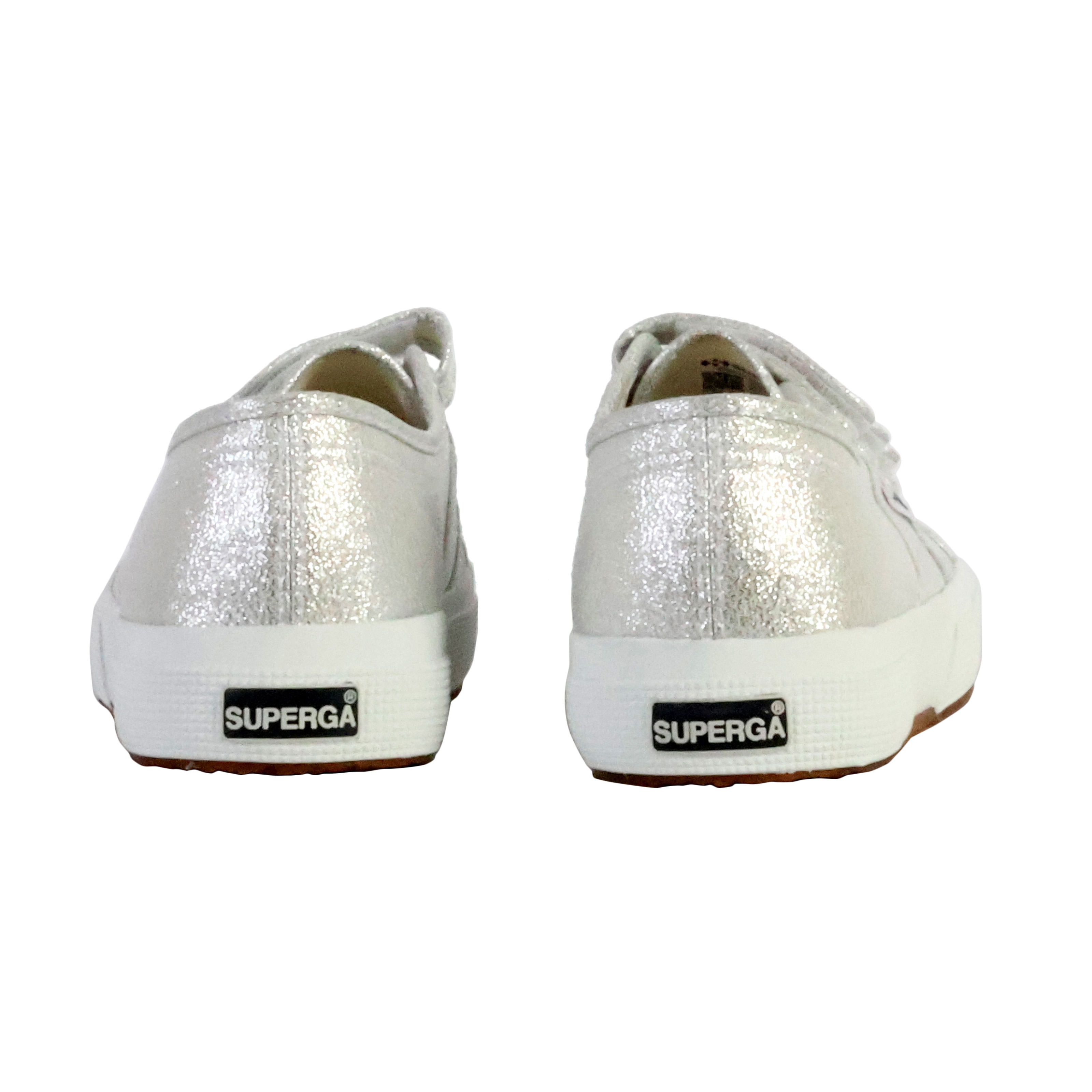 Superga Straps Lame Low-Top Sneakers with Velcro Closure SUPERGA Grey