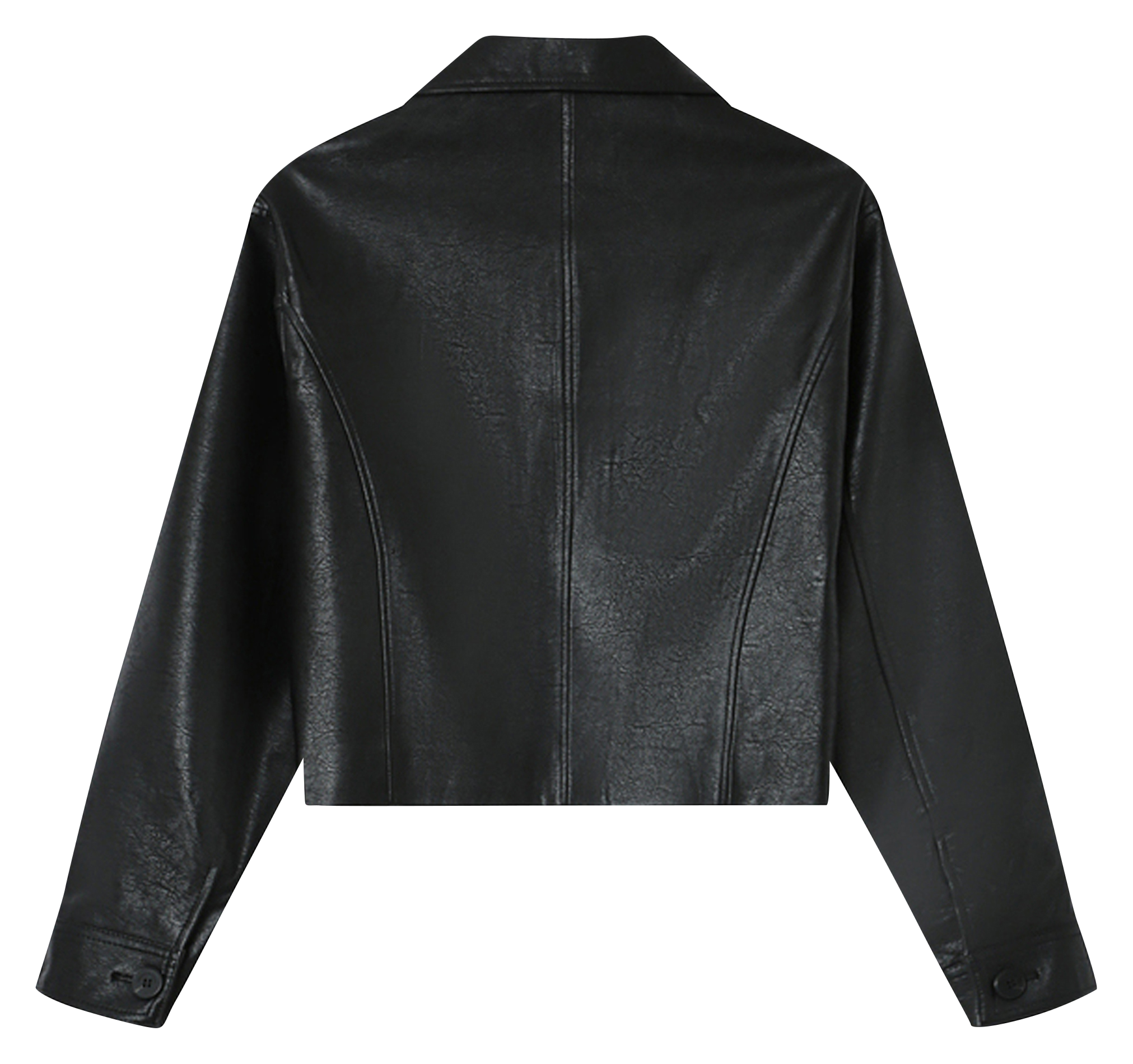 Straight-cut jacket with classic collar GRACE ET MILA Black