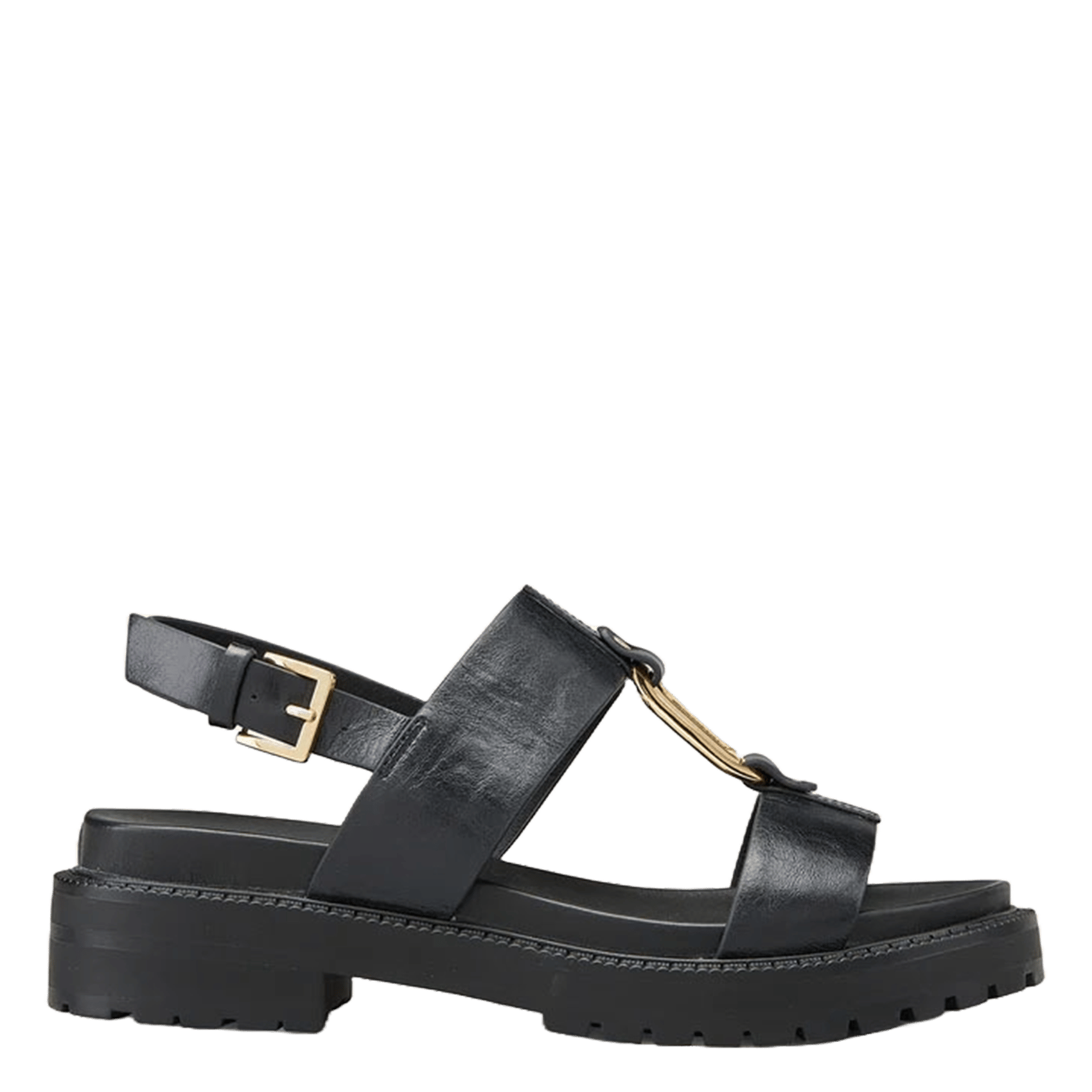 Sandales en cuir COSMOPARIS Noir