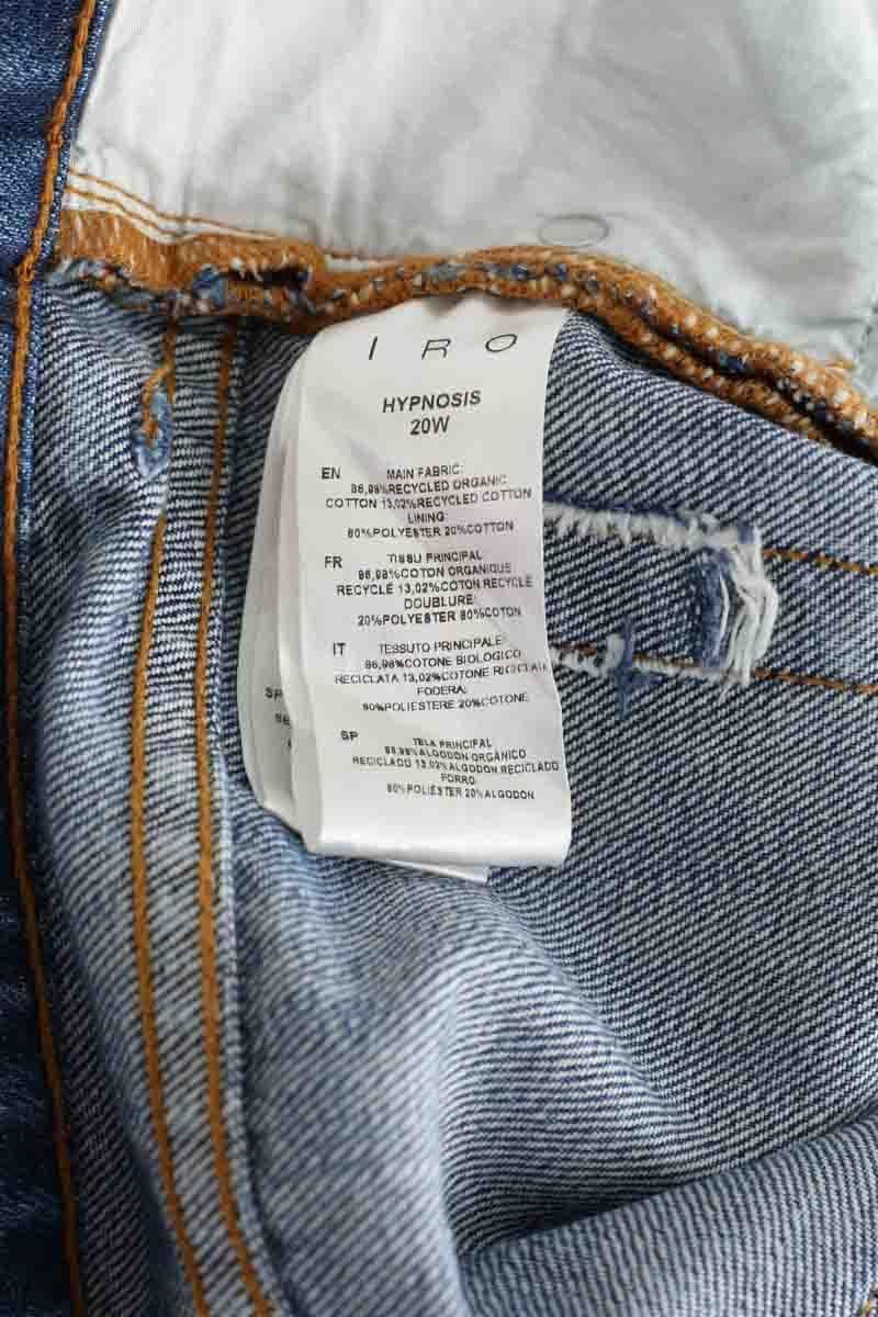 Cotton straight jeans IRO - Seconde Main Blue