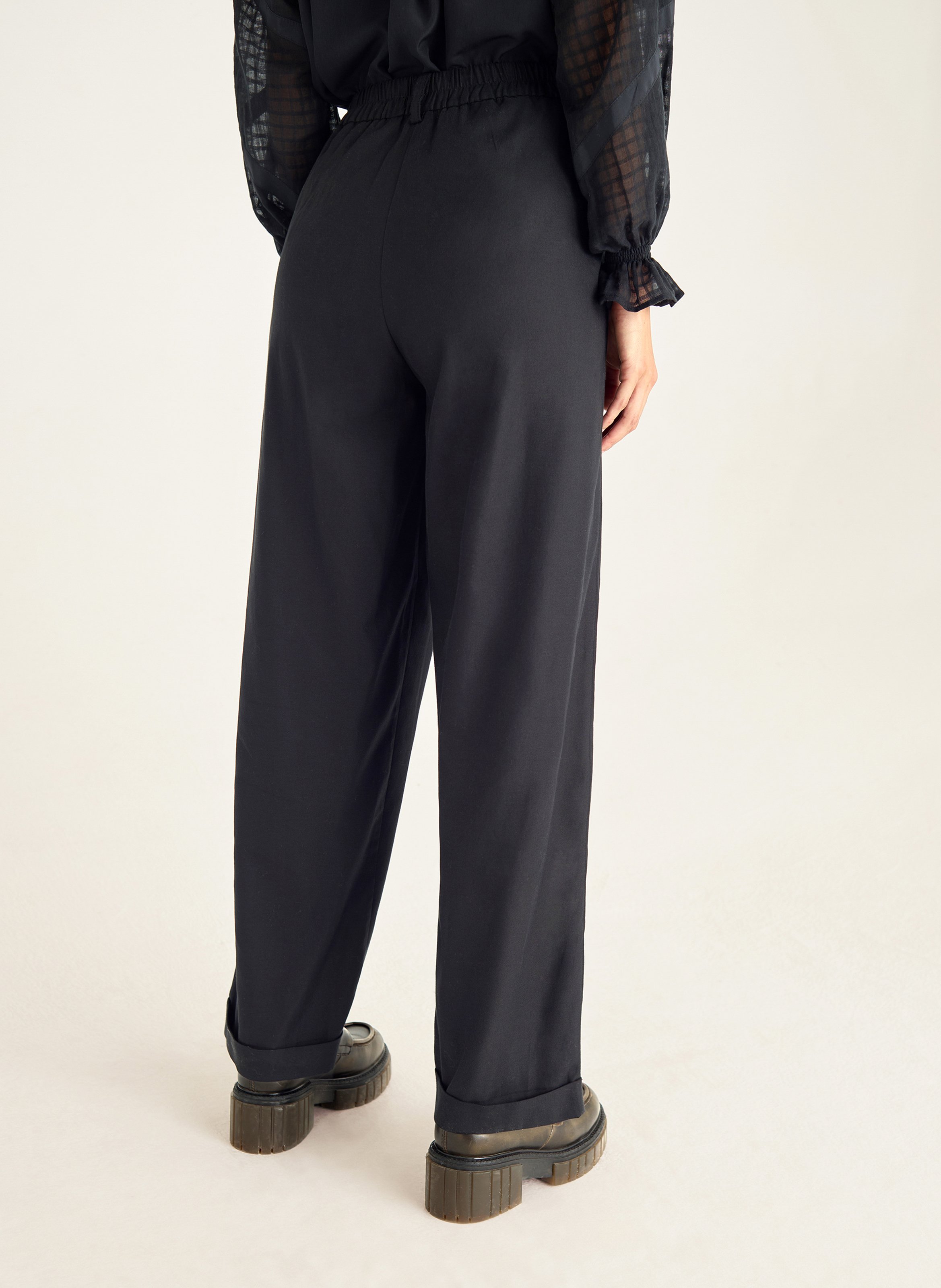 Bundfaltenhose ACOTE Schwarz