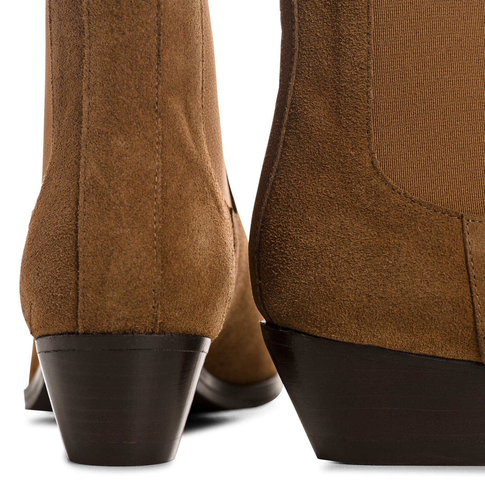 Chelsealaarzen van suèdeleer REQINS Bruin