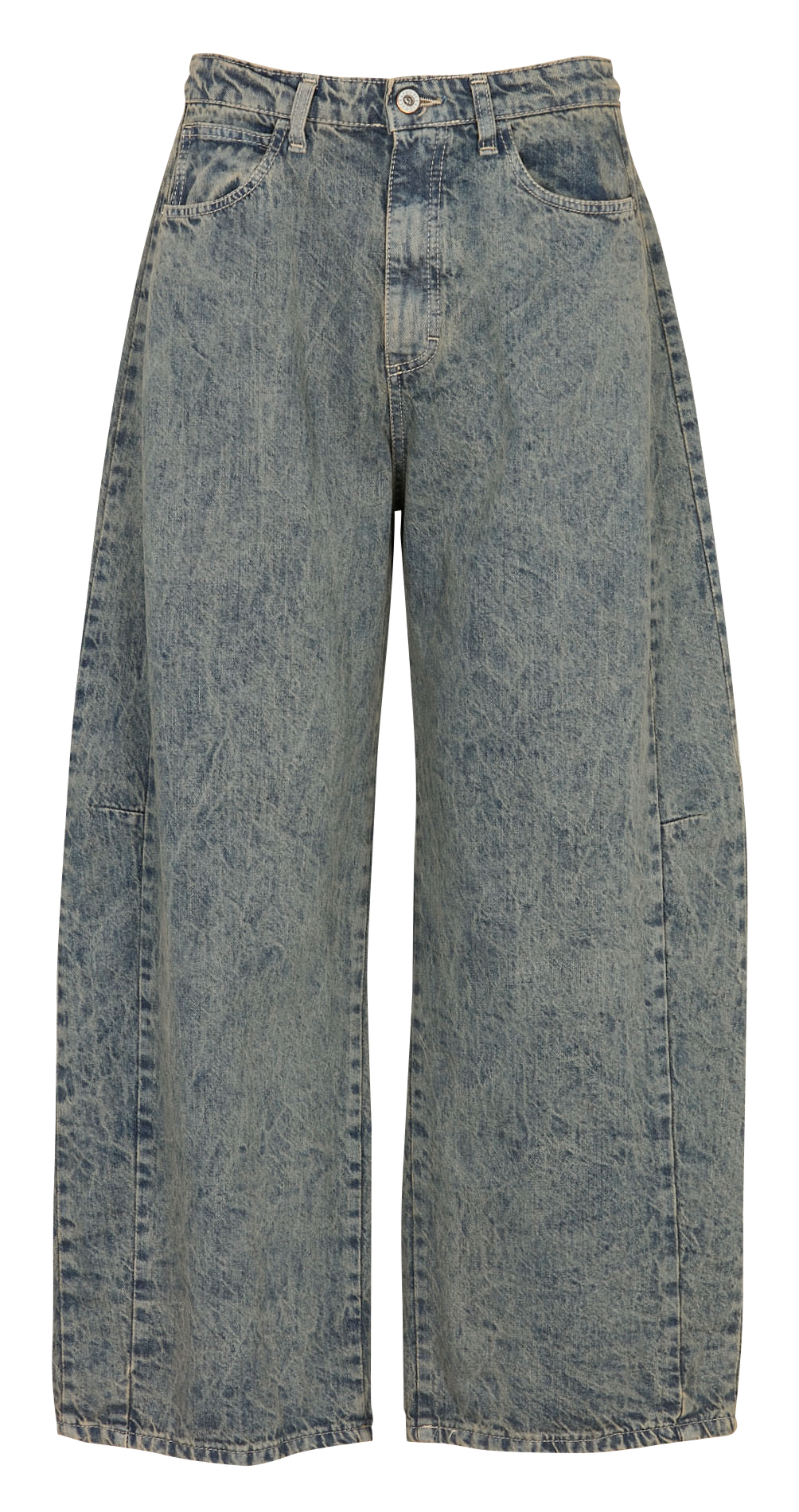 Jean large en coton PLEASE Bleu