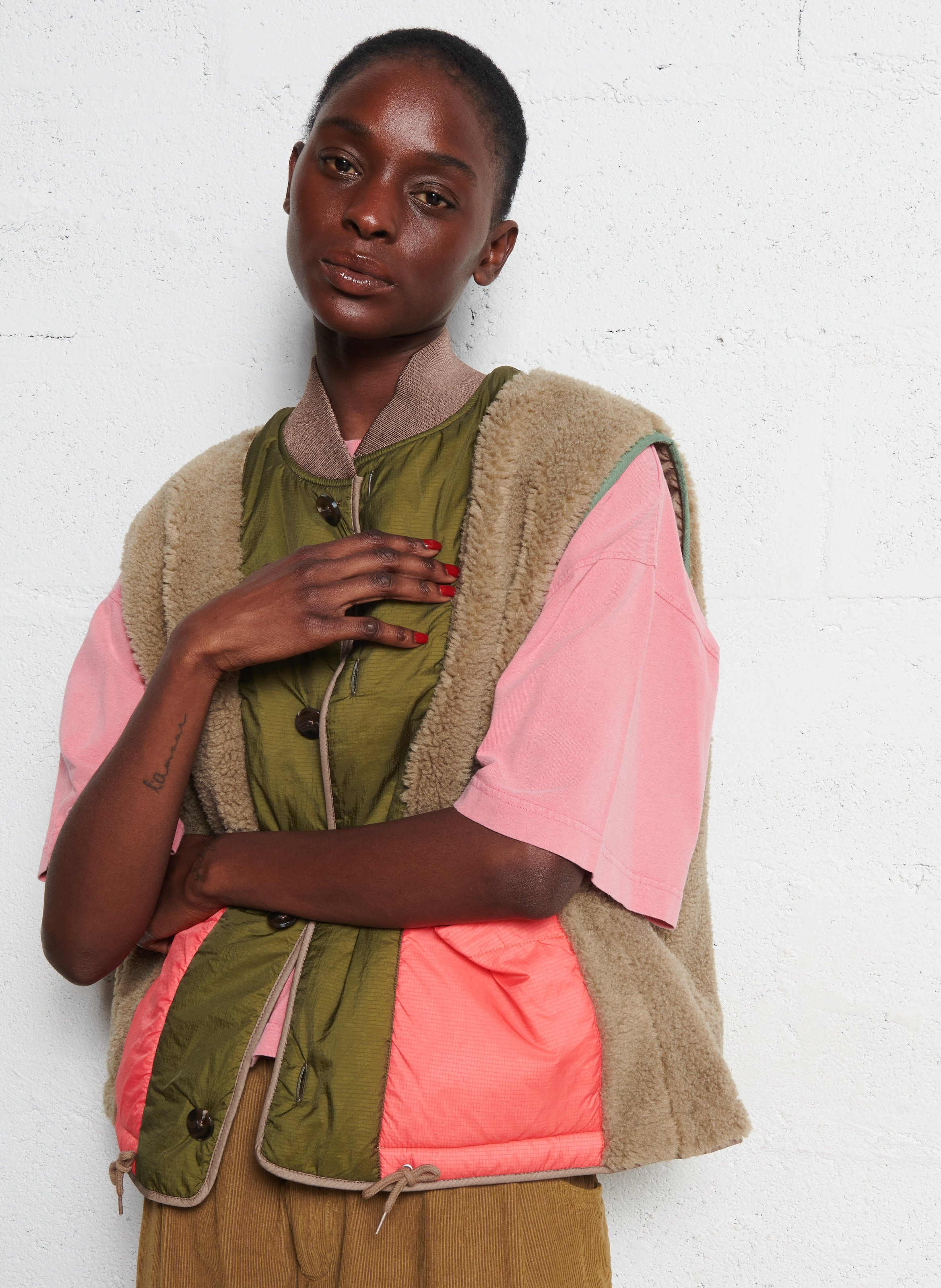 Oversized omkeerbare jas BELLEROSE Groen