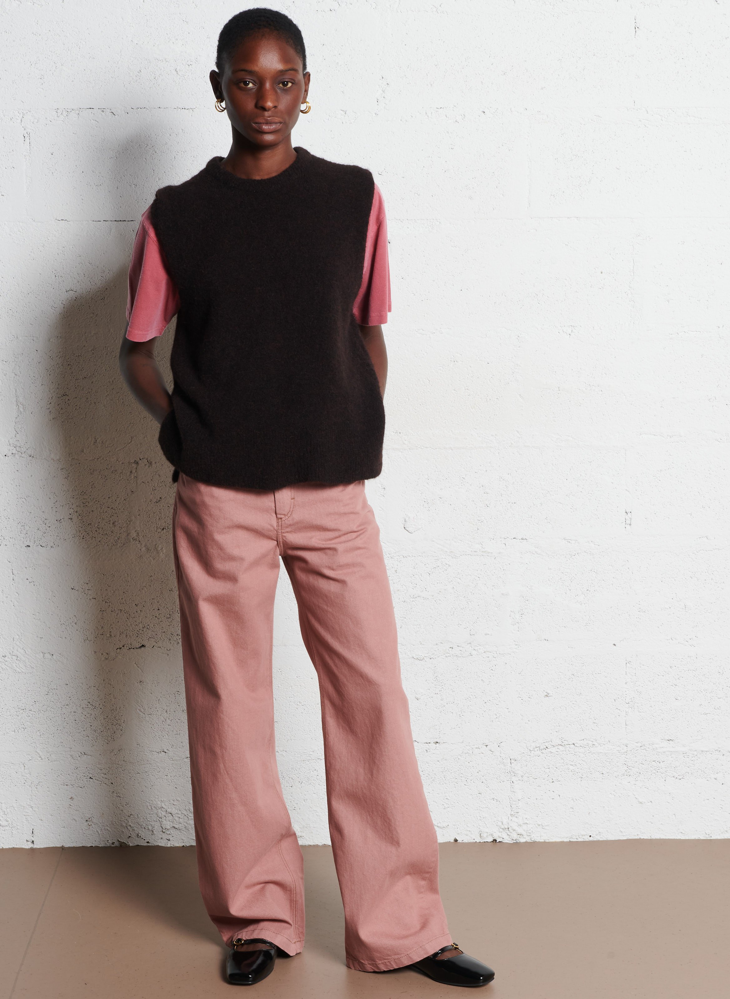 Oversized round-neck sweater MAISON ANJE Blue