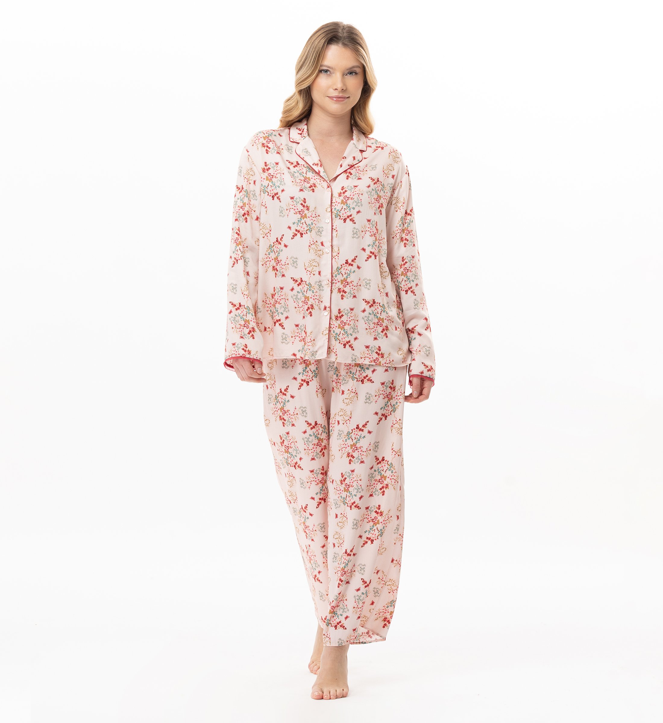 Buttoned viscose pyjama LE CHAT Multicolored