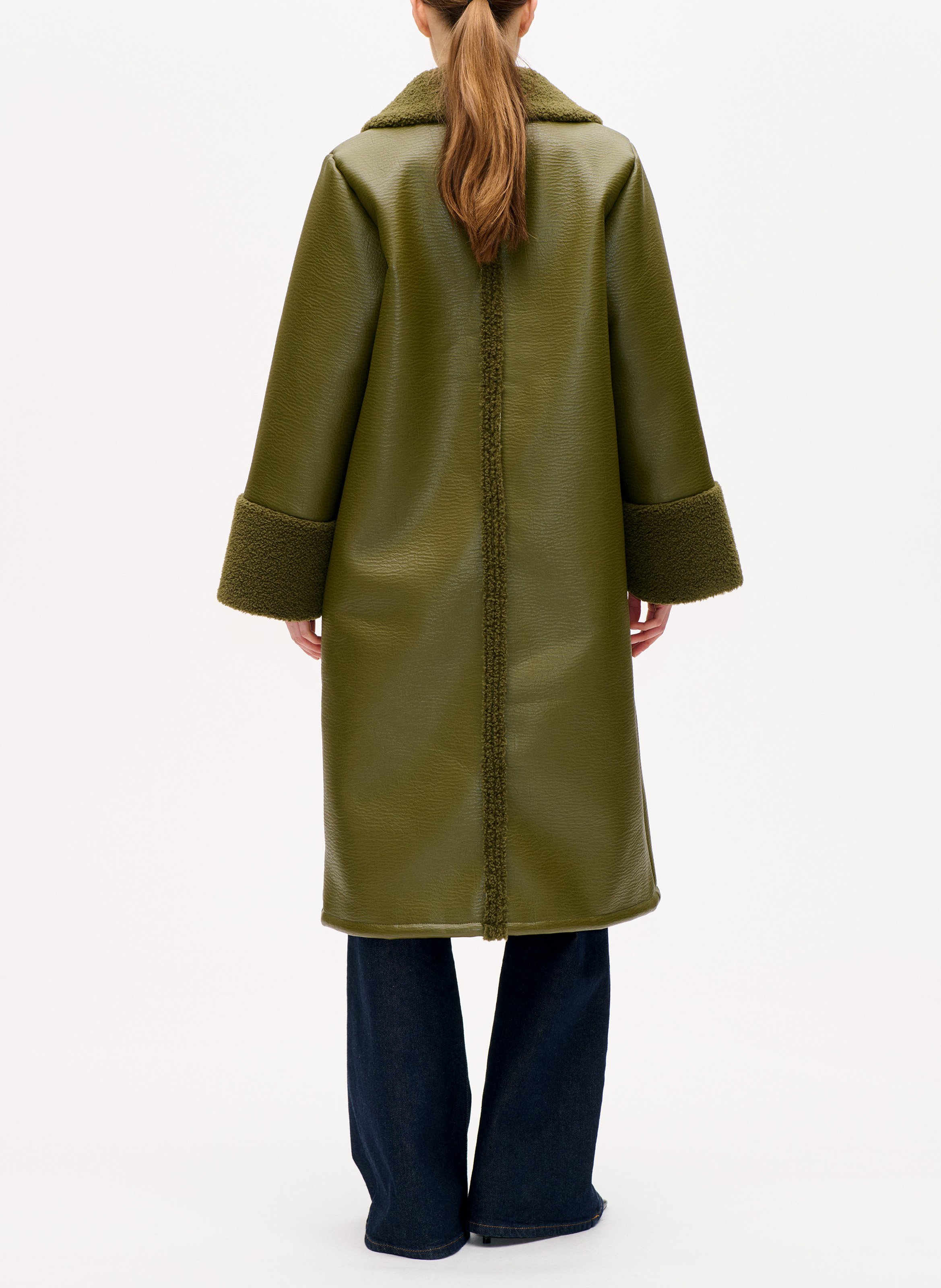 Manteau col classique  Kaki