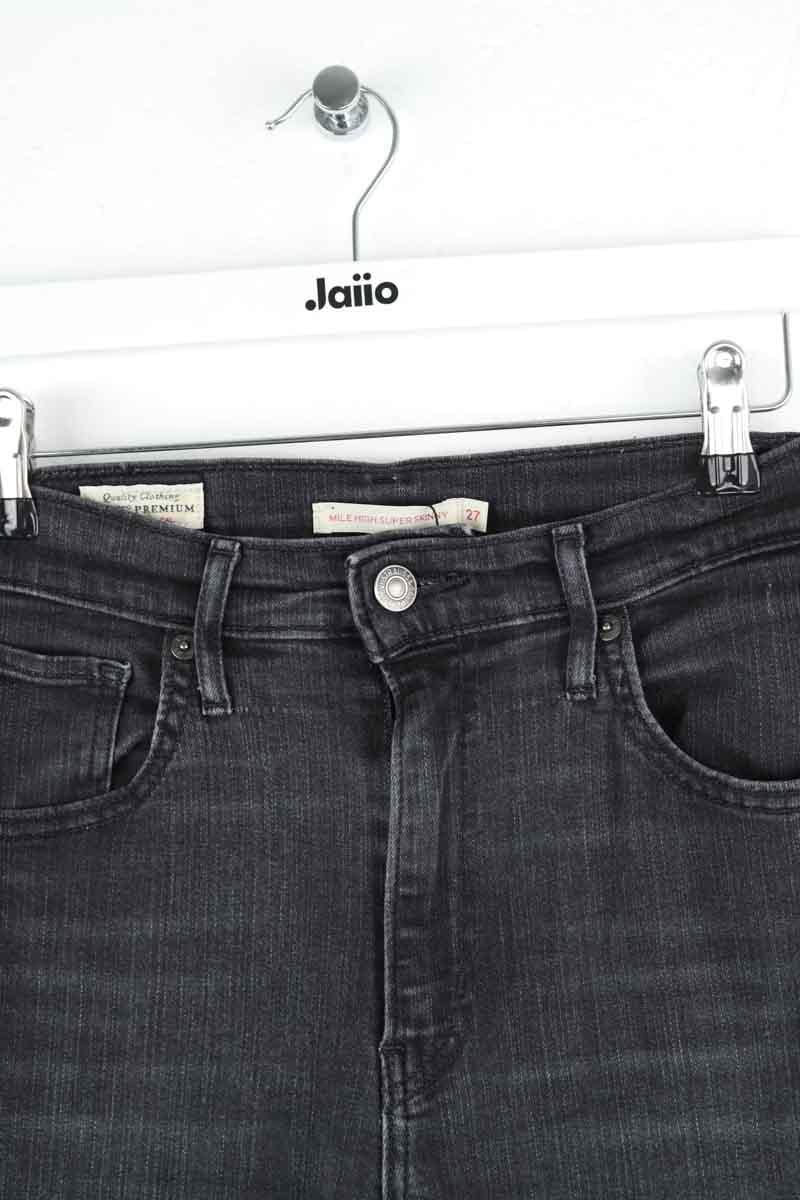 Cotton skinny jeans LEVI'S - Seconde main Black