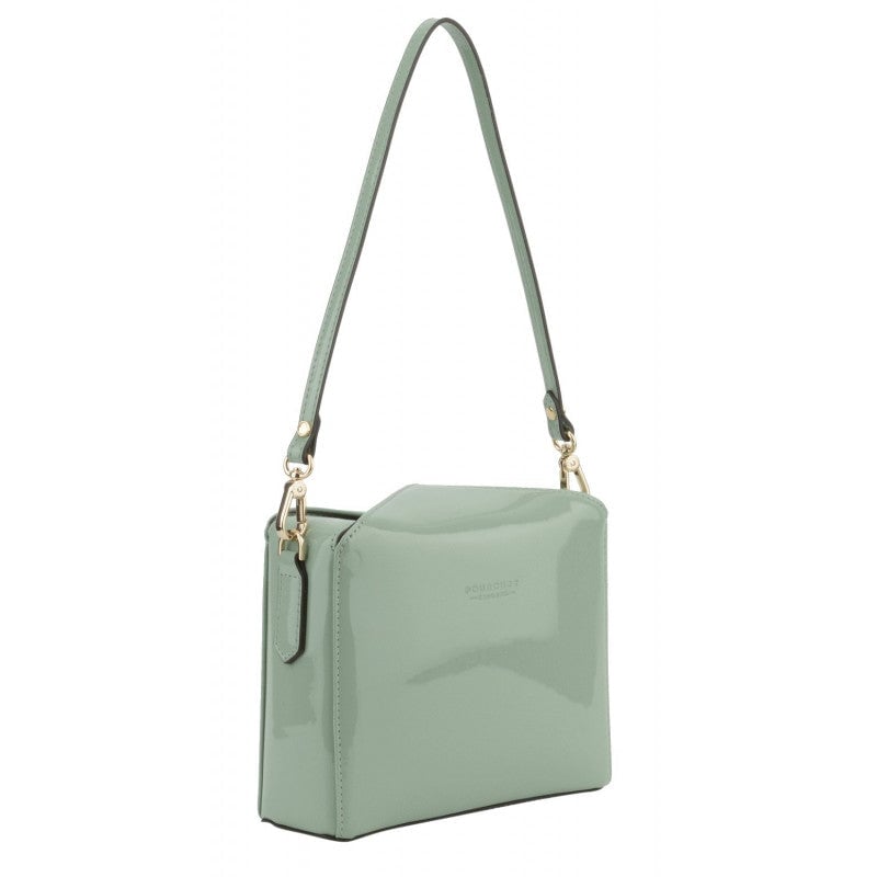 Shoulder bag - synthetic and leather POURCHET Blue