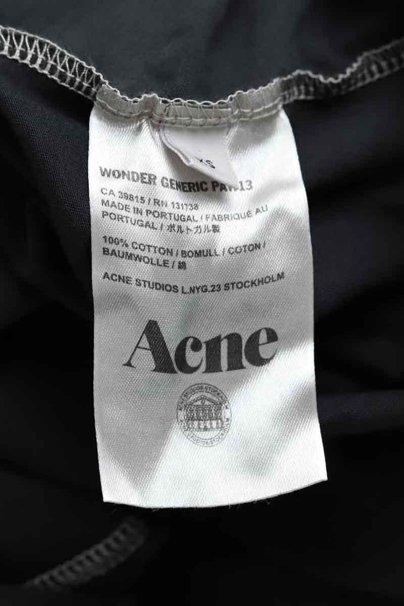 Cotton T-shirt ACNE STUDIOS - Seconde Main Black