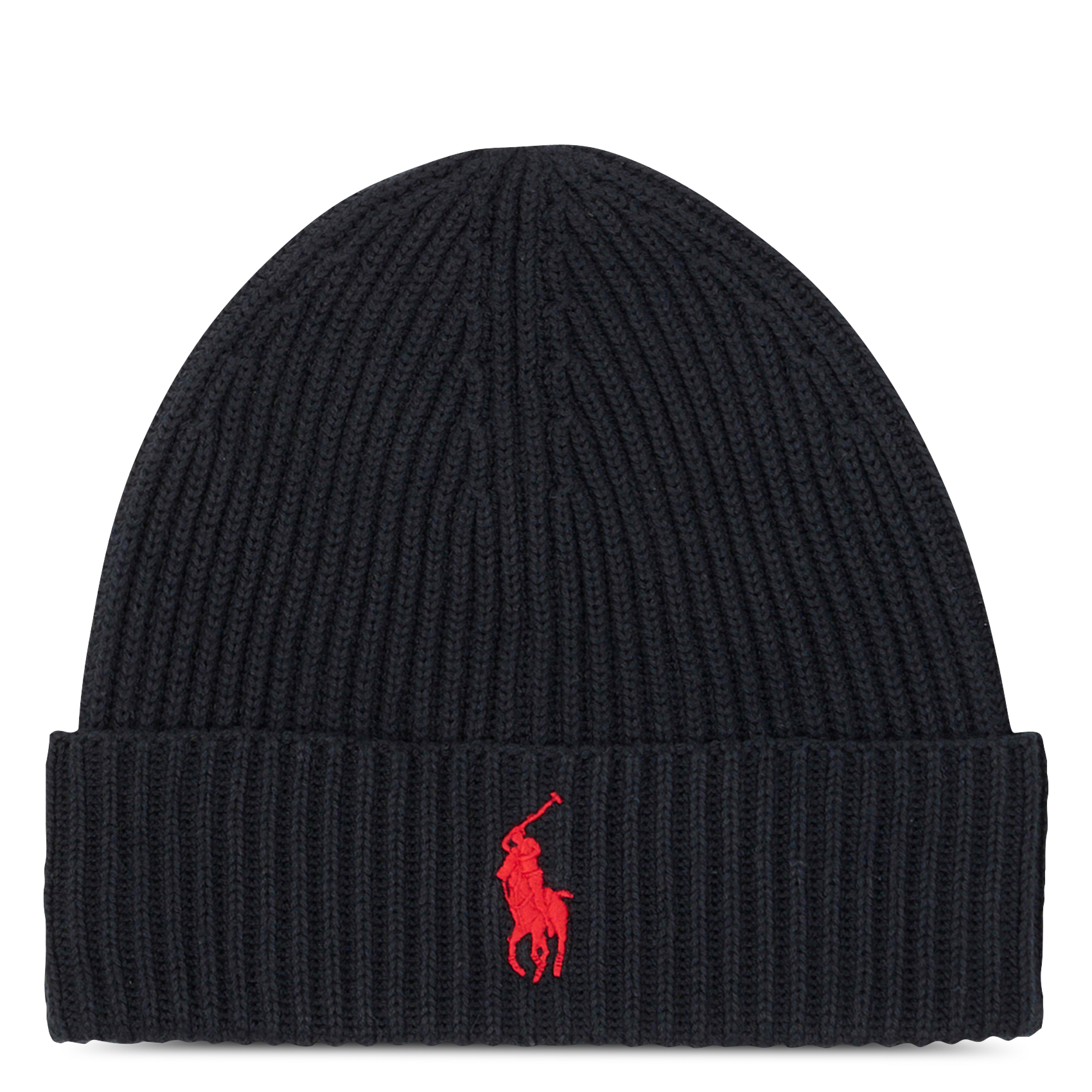 Effen muts met geborduurd logo POLO RALPH LAUREN Zwart