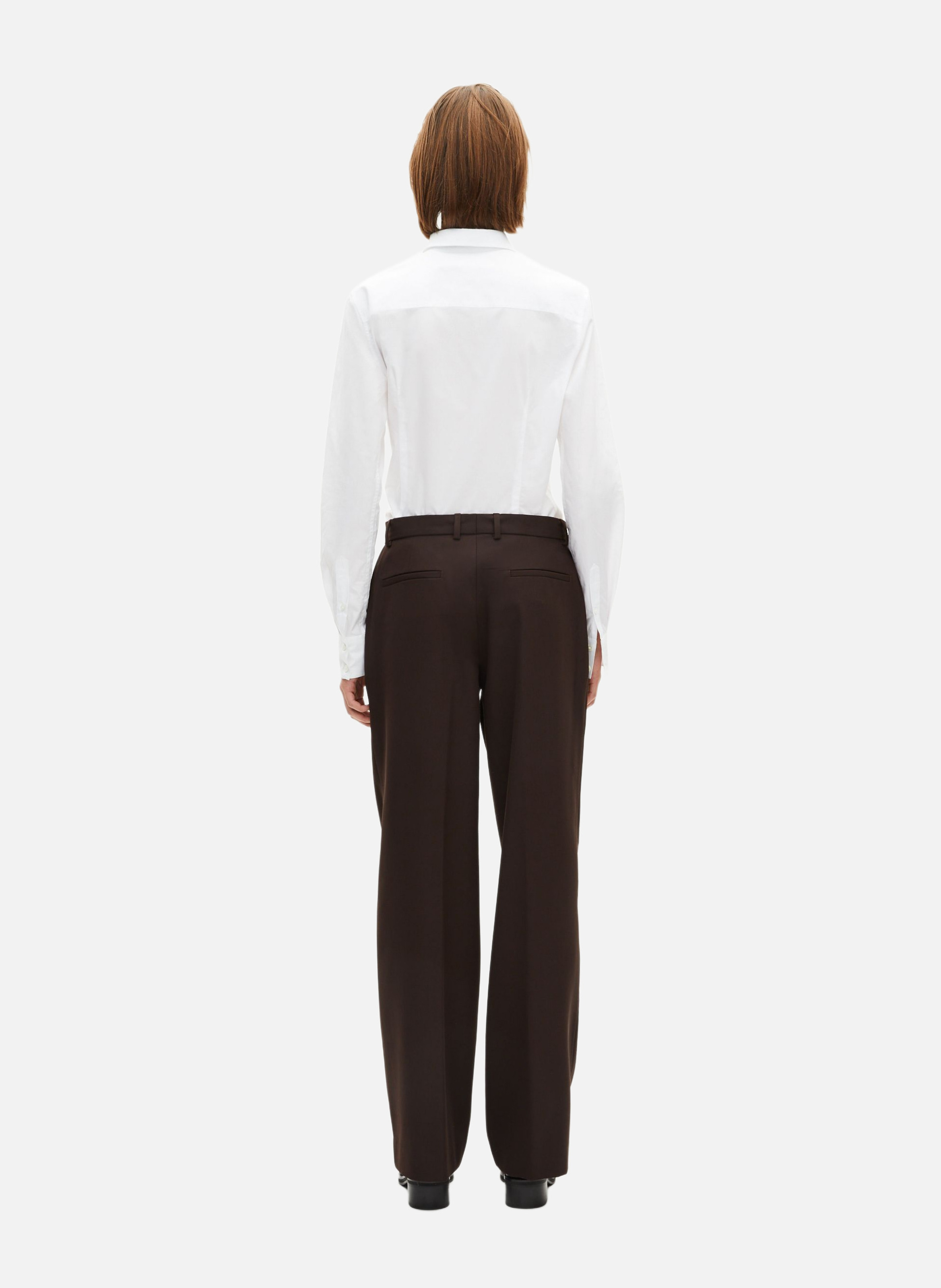 Pantalon tailleur large THE KOOPLES Marron