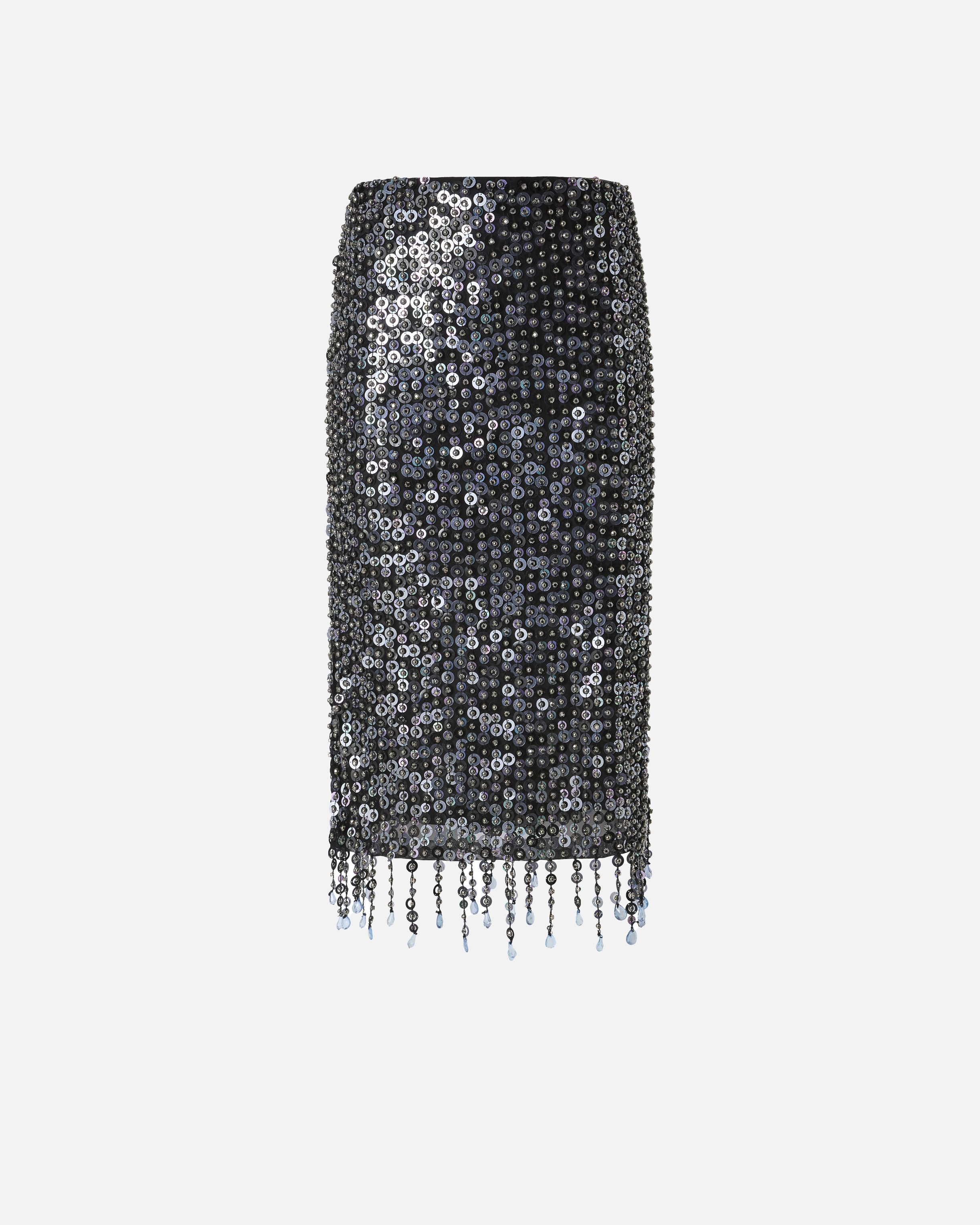 Midi skirt with sequins and crystals PINKO Multicolored