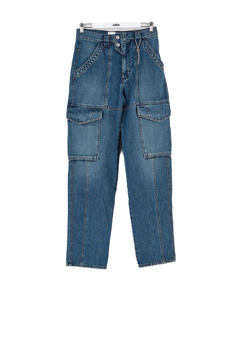 - Straight-leg jeans
- 5 pockets
- Straight cut
- Faded effect ISABEL MARANT - Seconde Main Blue