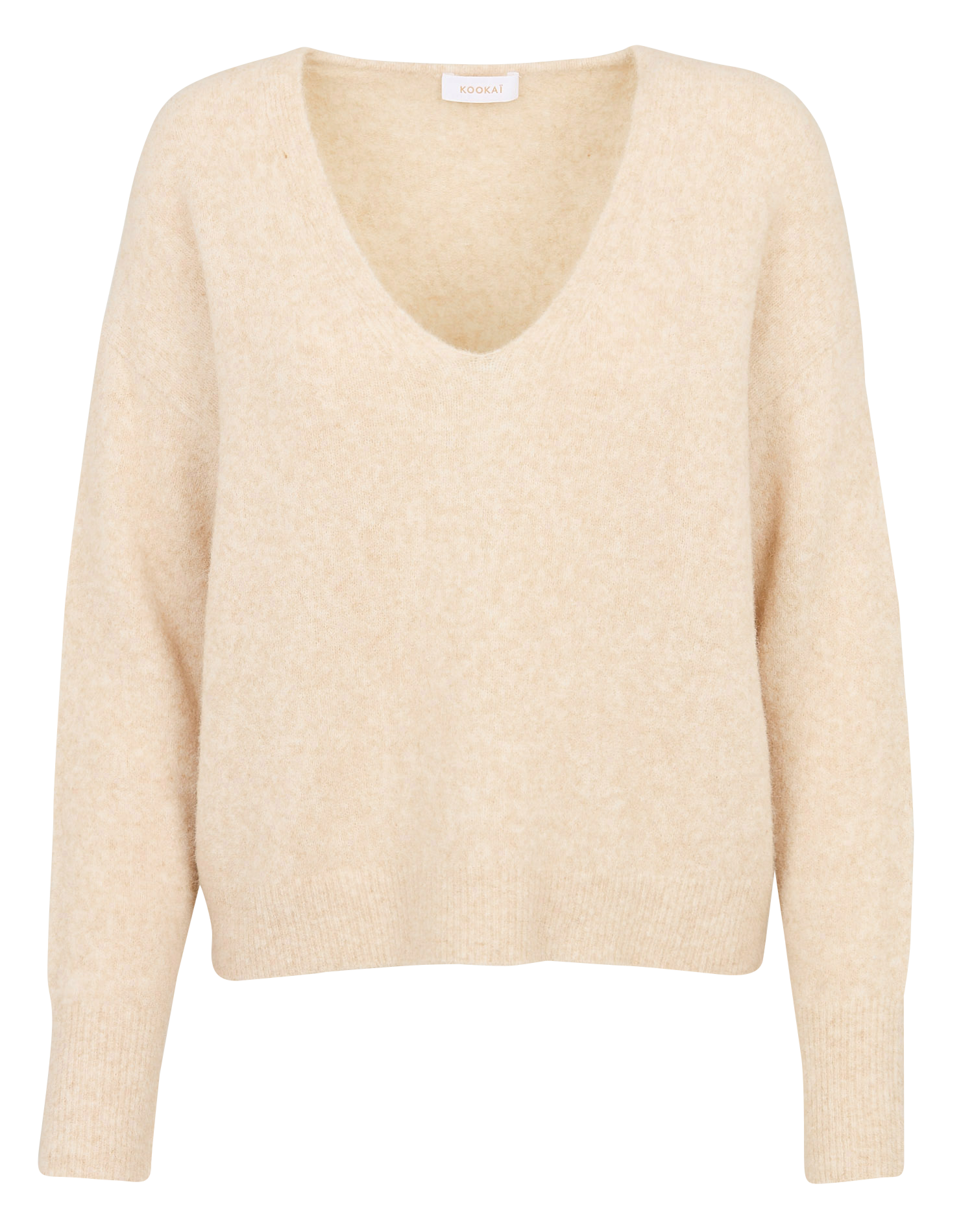 Blossom - Pullover aus Wollmix mit V-Ausschnitt KOOKAI Beige