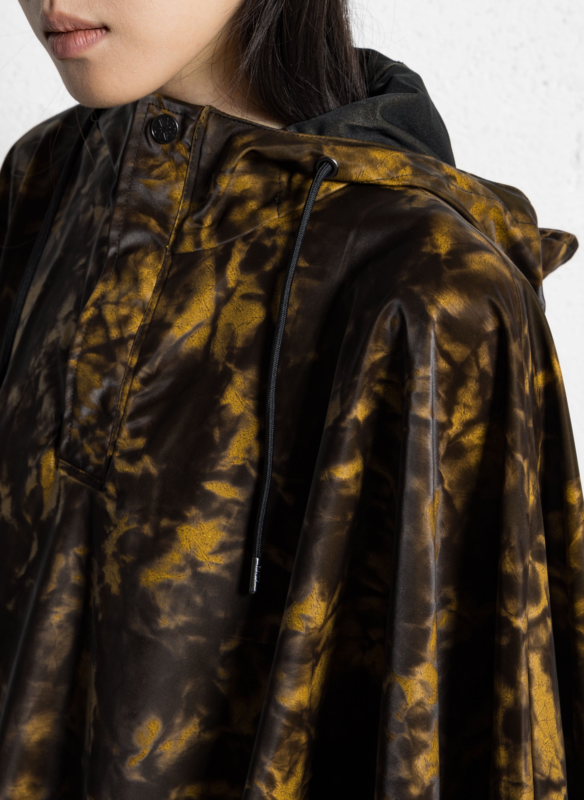 Cape imprimée à col montant RAINS Multicolore