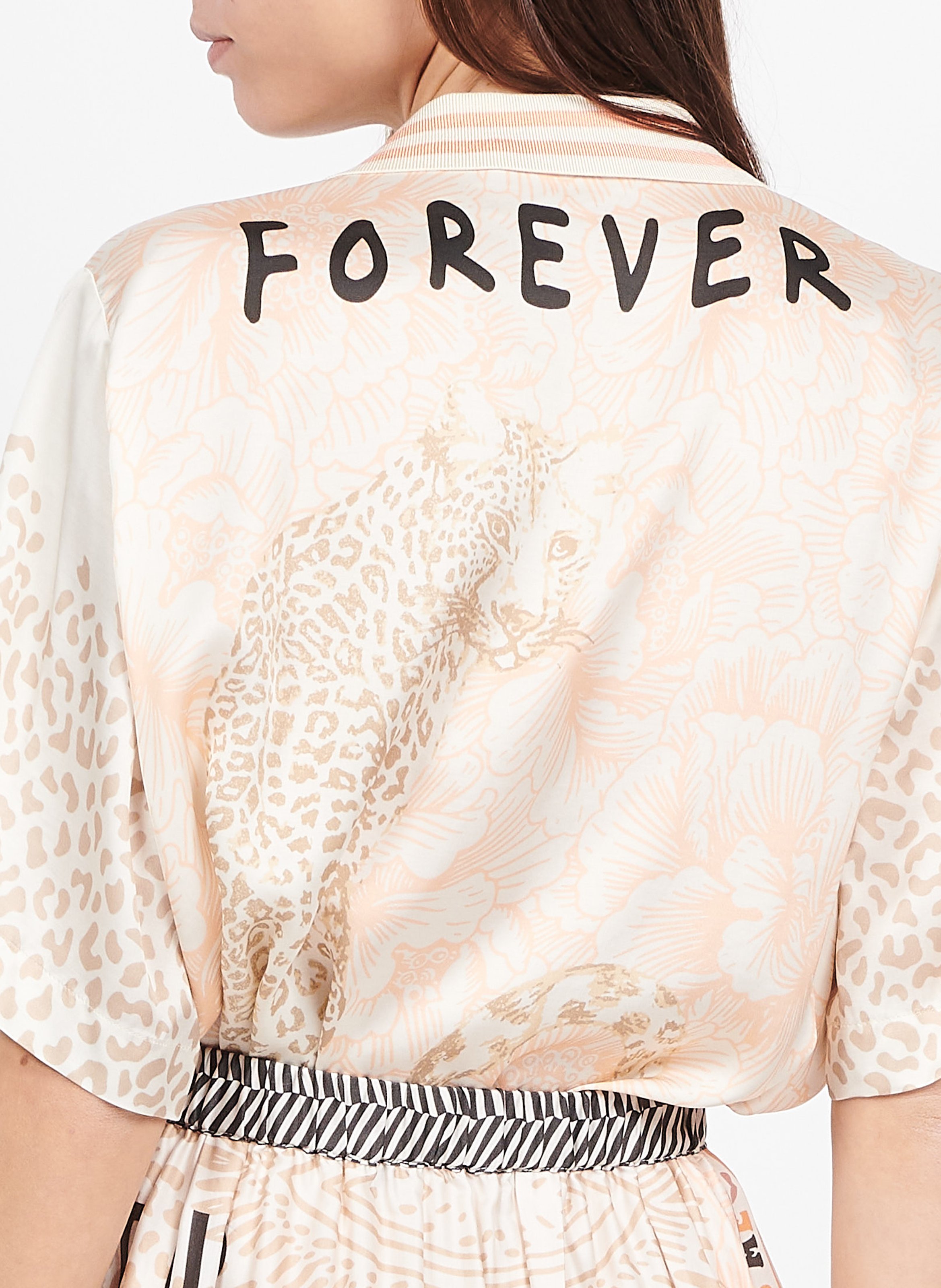 Chemise ample col polo à imprimés  SACK S Multicolore