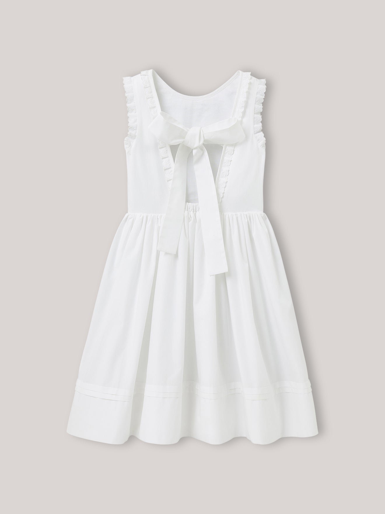 Bonnie dress - arabesque procession CYRILLUS White