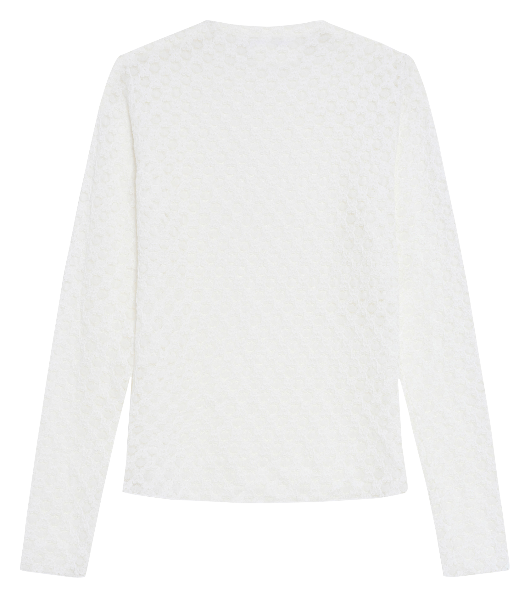 Top droit col rond en coton mélangé GRACE ET MILA Beige