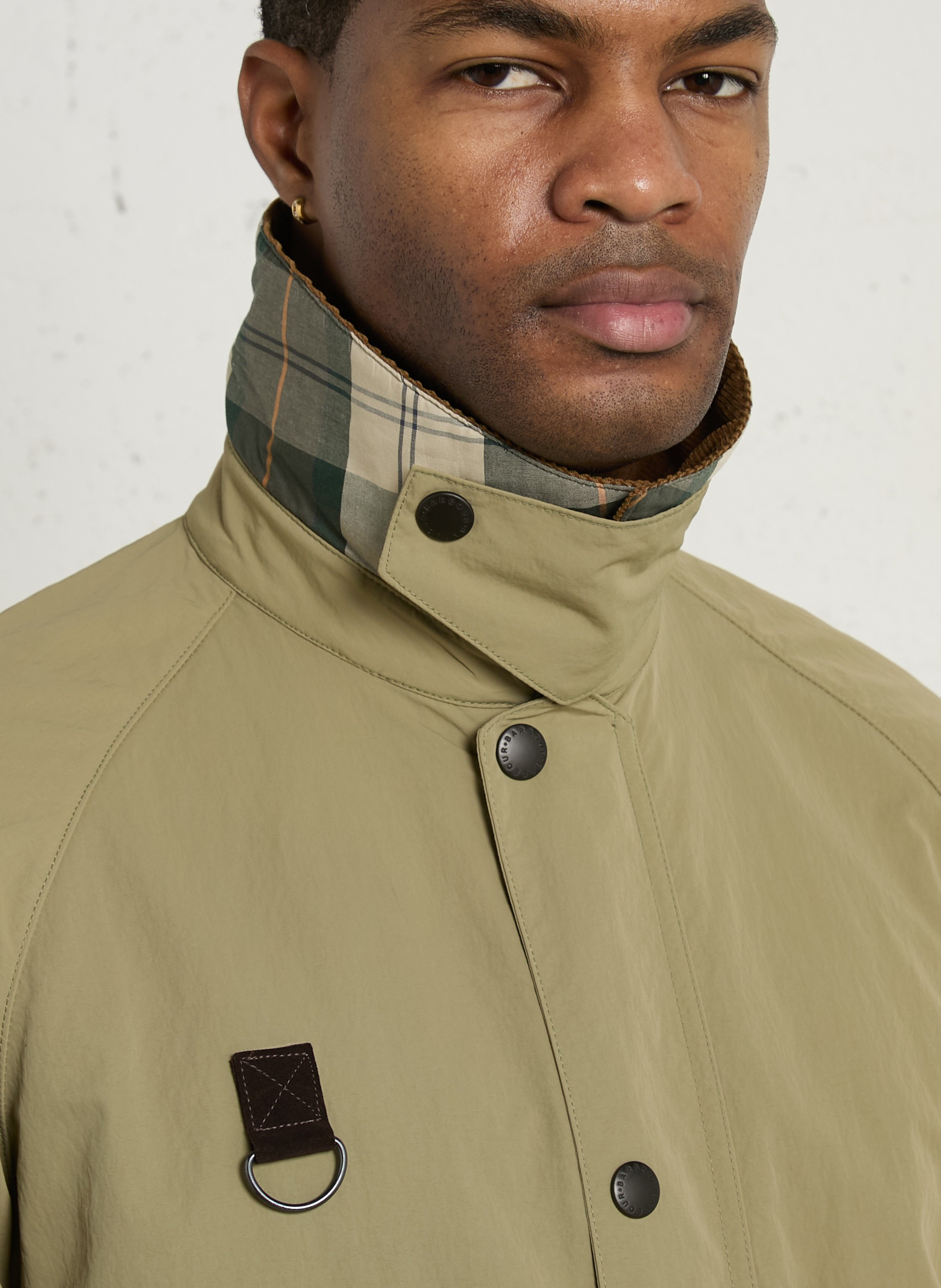 Veste droite col velours unie  BARBOUR Kaki