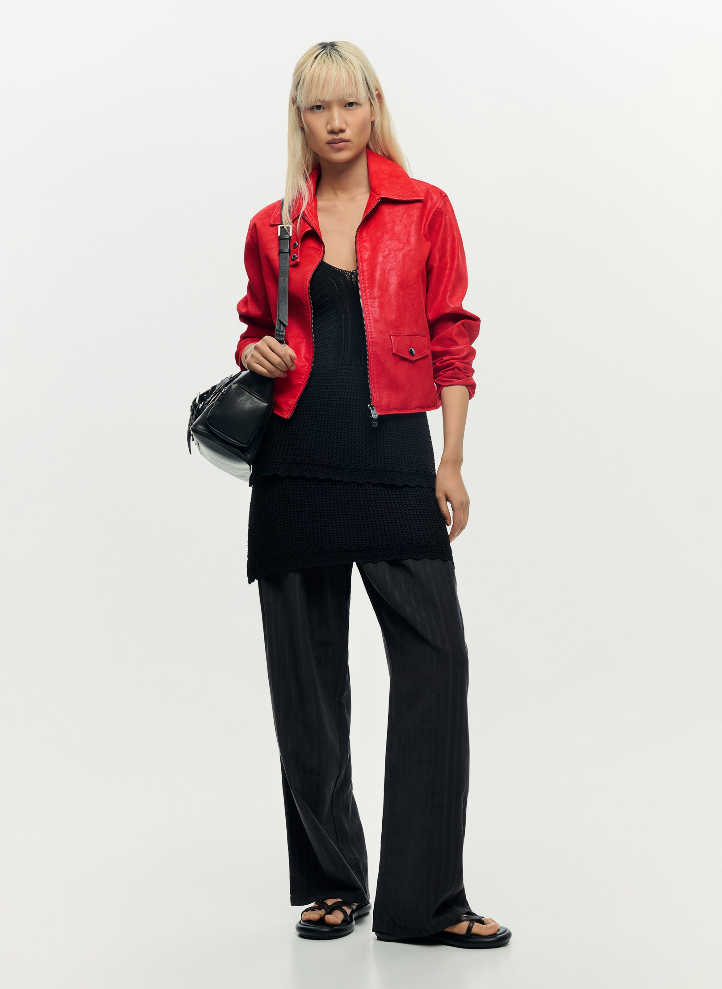 Veste col montant  DESIGUAL Rouge