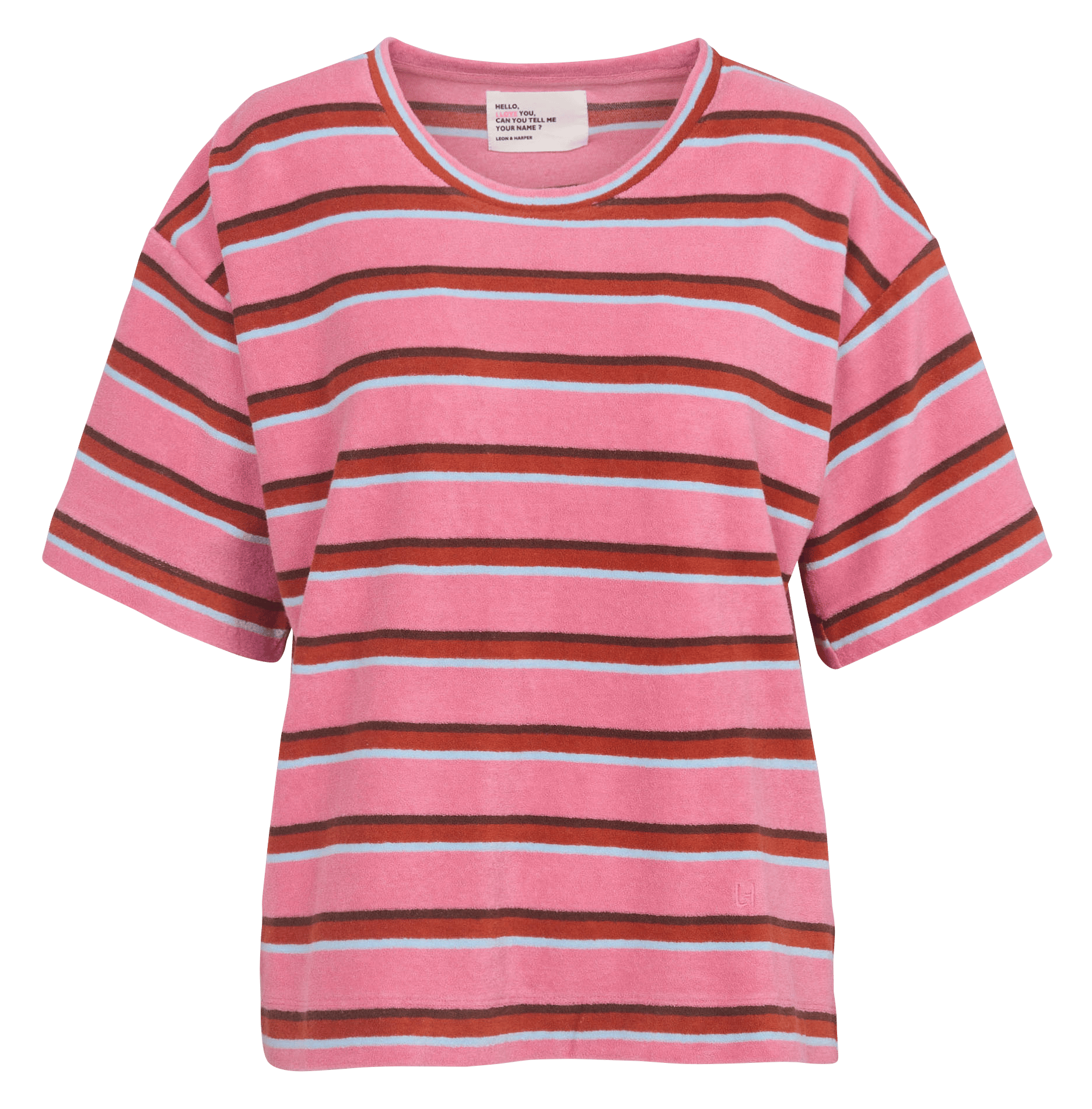 Rundhals-T-Shirt aus Bio-Baumwolle LEON & HARPER Rosa