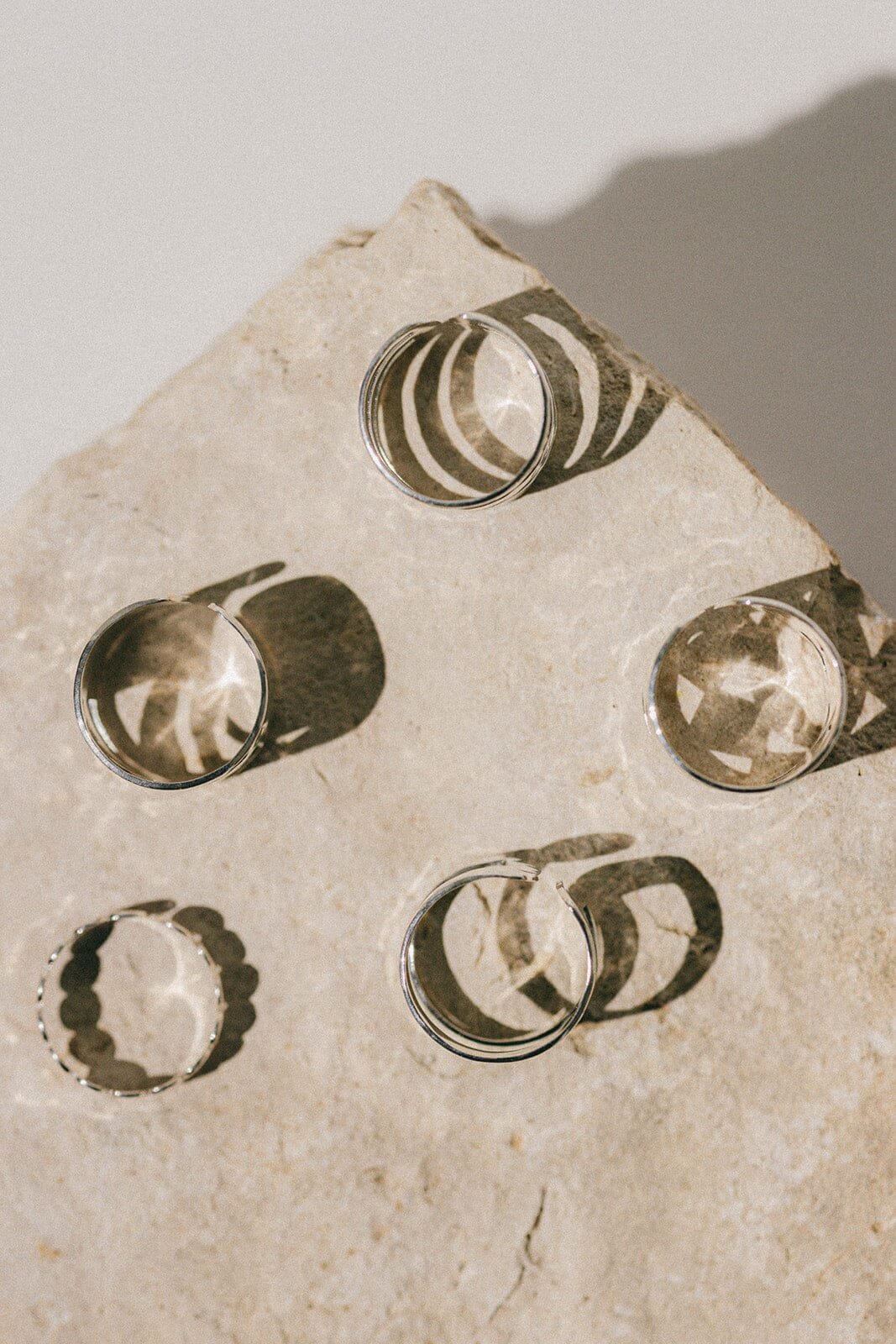 Hammered gold plated ring MONSIEUR SIMONE Silver