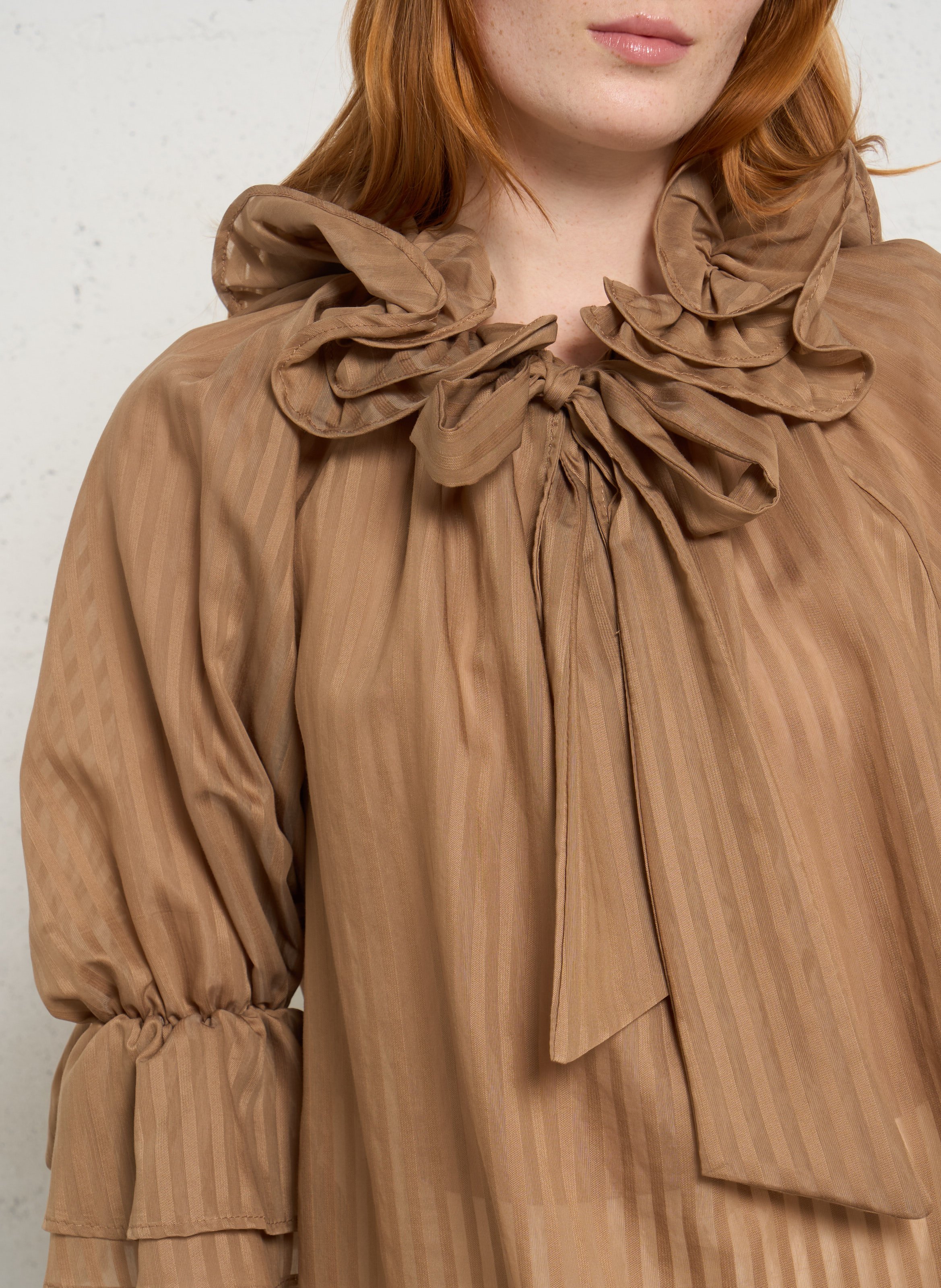 Blouse ample à rayures IMPERIAL Marron