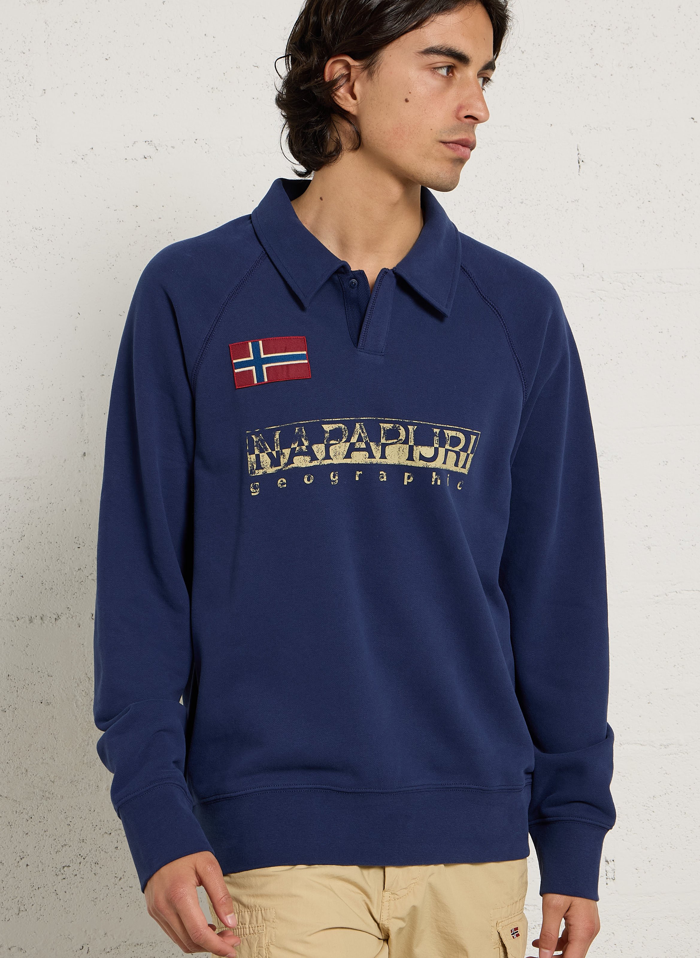 Klassischer Kragenpullover aus Baumwollmischung NAPAPIJRI