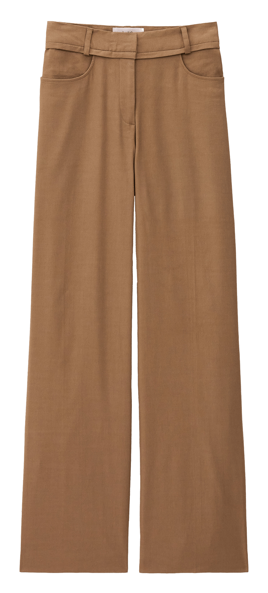 Wide-leg linen-blend pants BA&SH Brown