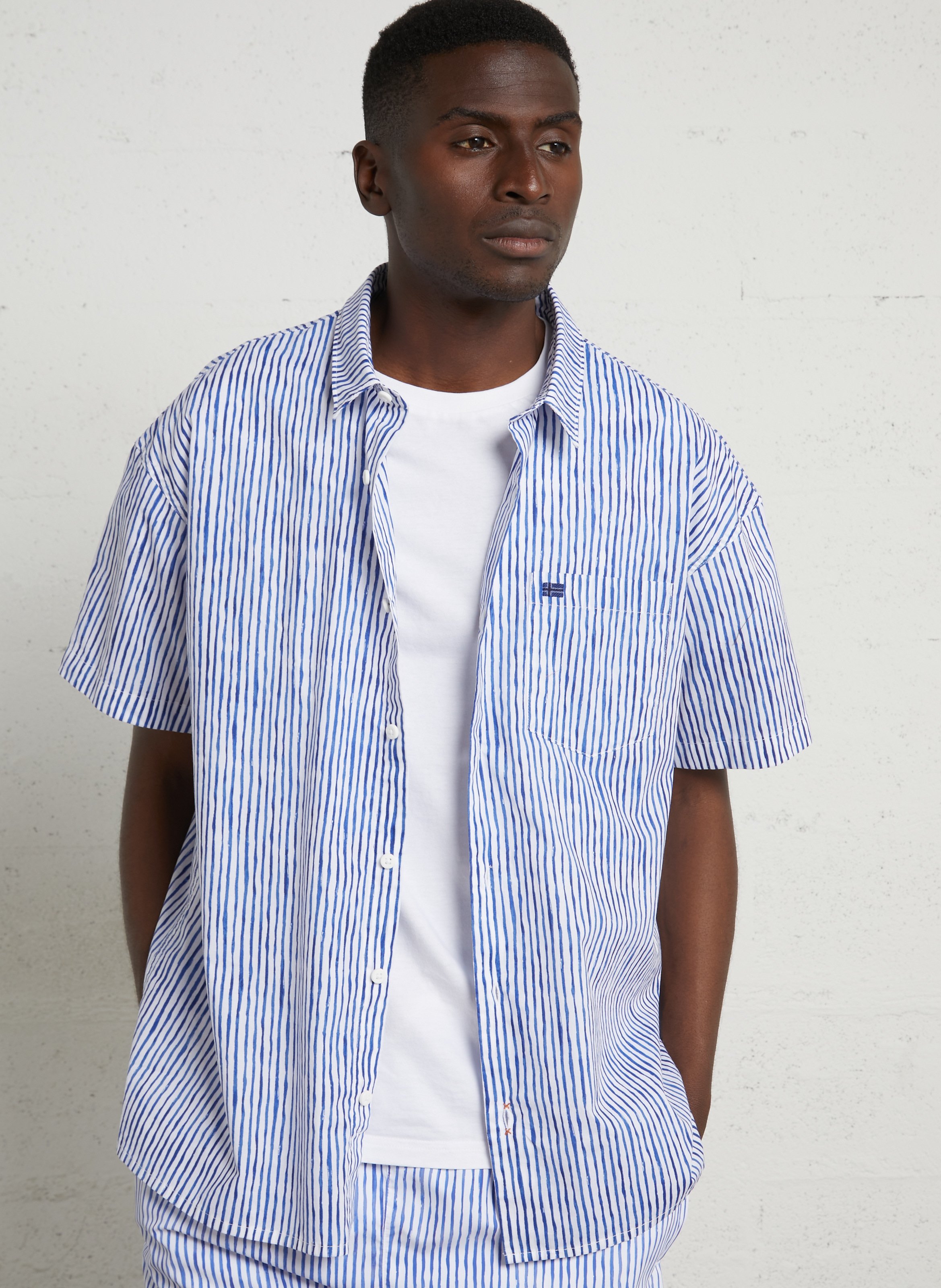 Chemise oversize en coton NAPAPIJRI Bleu
